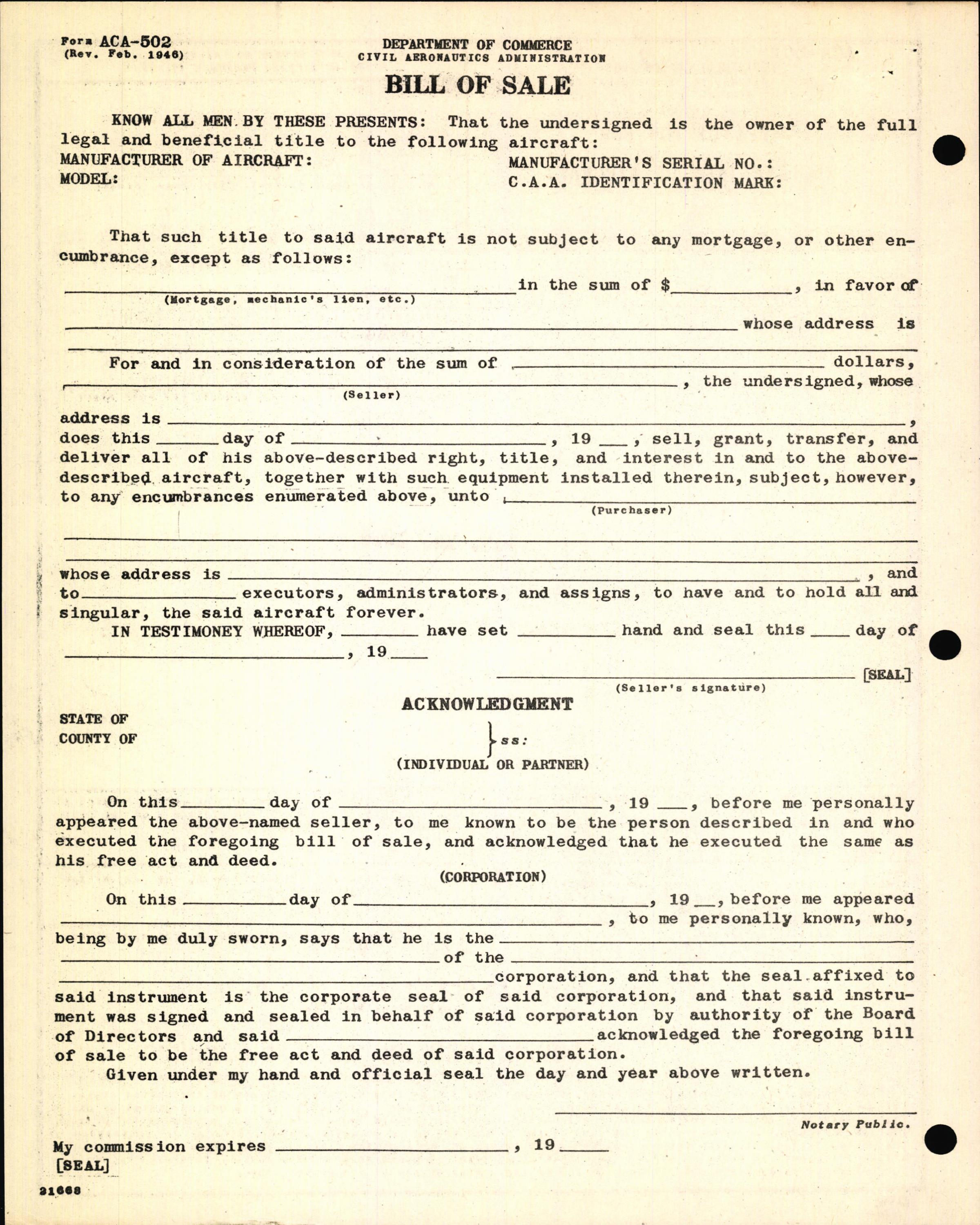 Sample page 6 from AirCorps Library document: Technical Information for Serial Number 1288