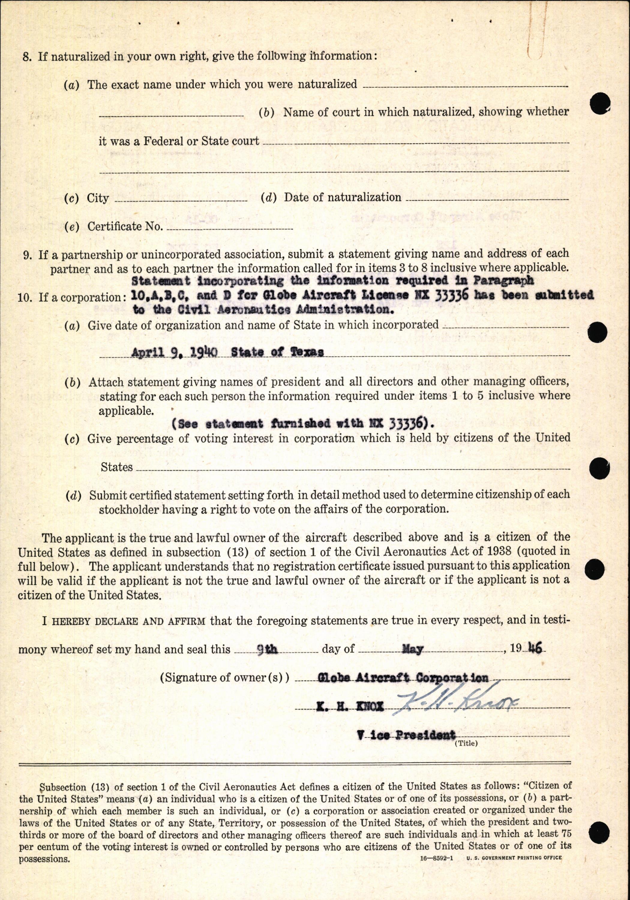 Sample page 6 from AirCorps Library document: Technical Information for Serial Number 128