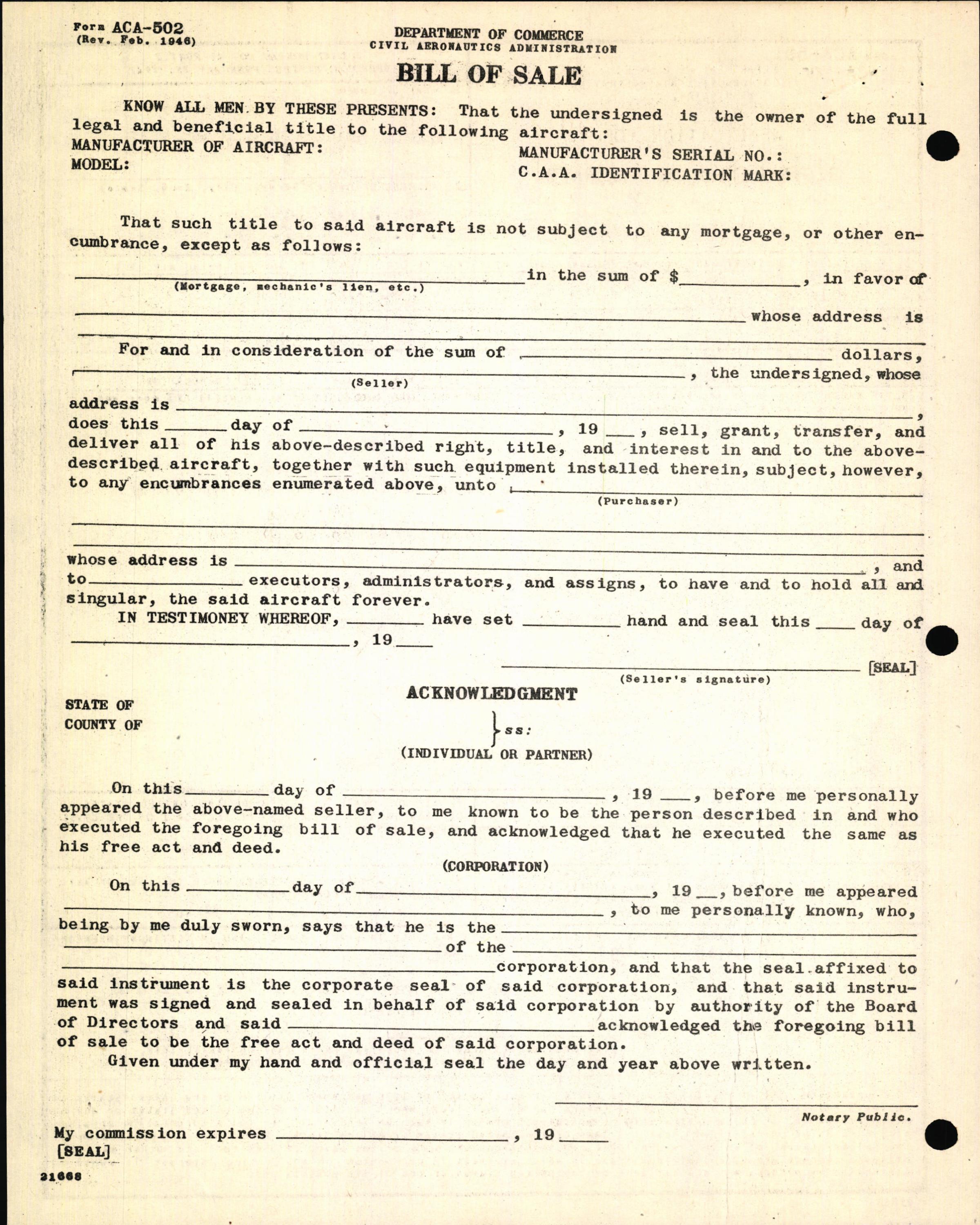 Sample page 4 from AirCorps Library document: Technical Information for Serial Number 1293