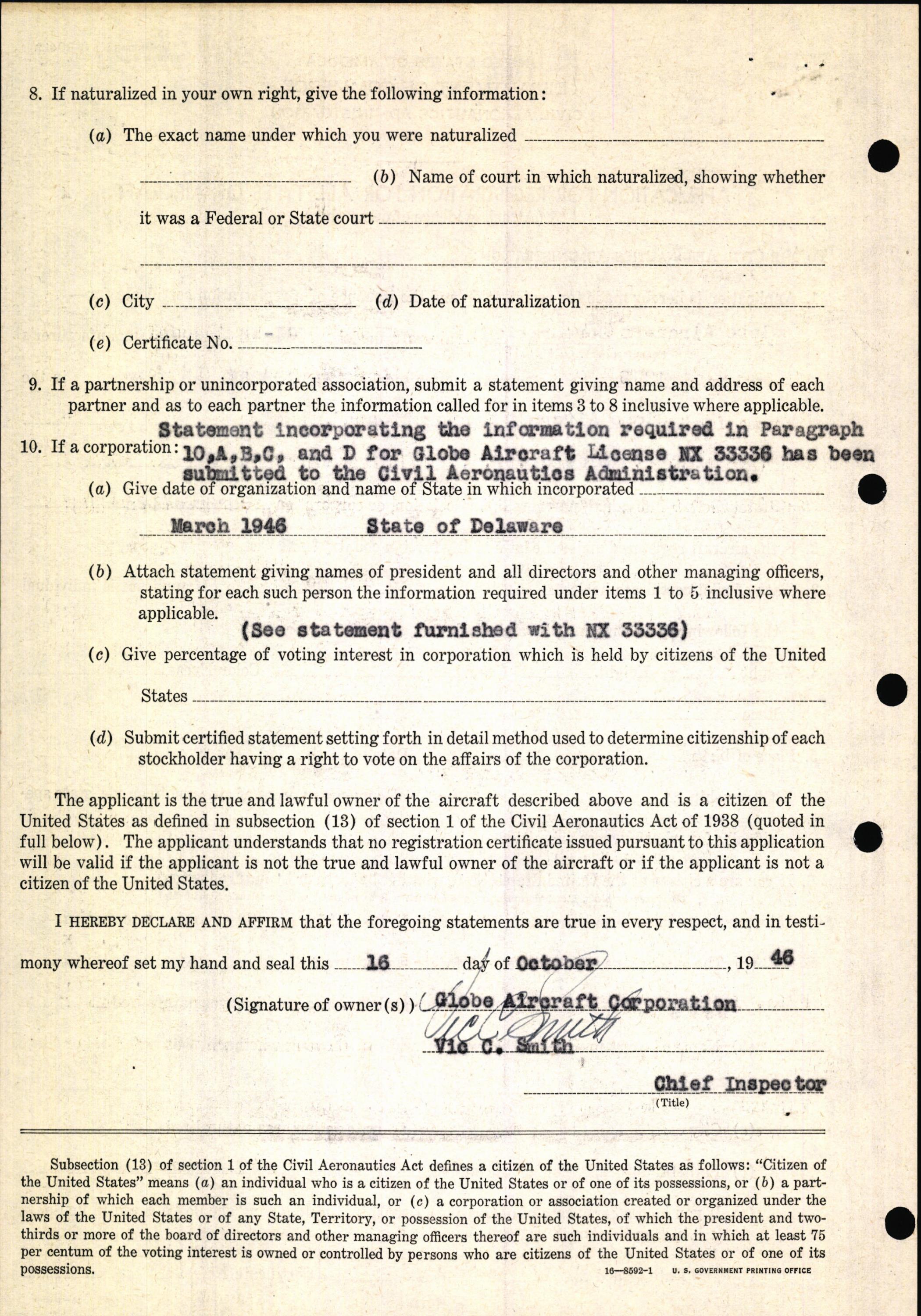 Sample page 4 from AirCorps Library document: Technical Information for Serial Number 1299