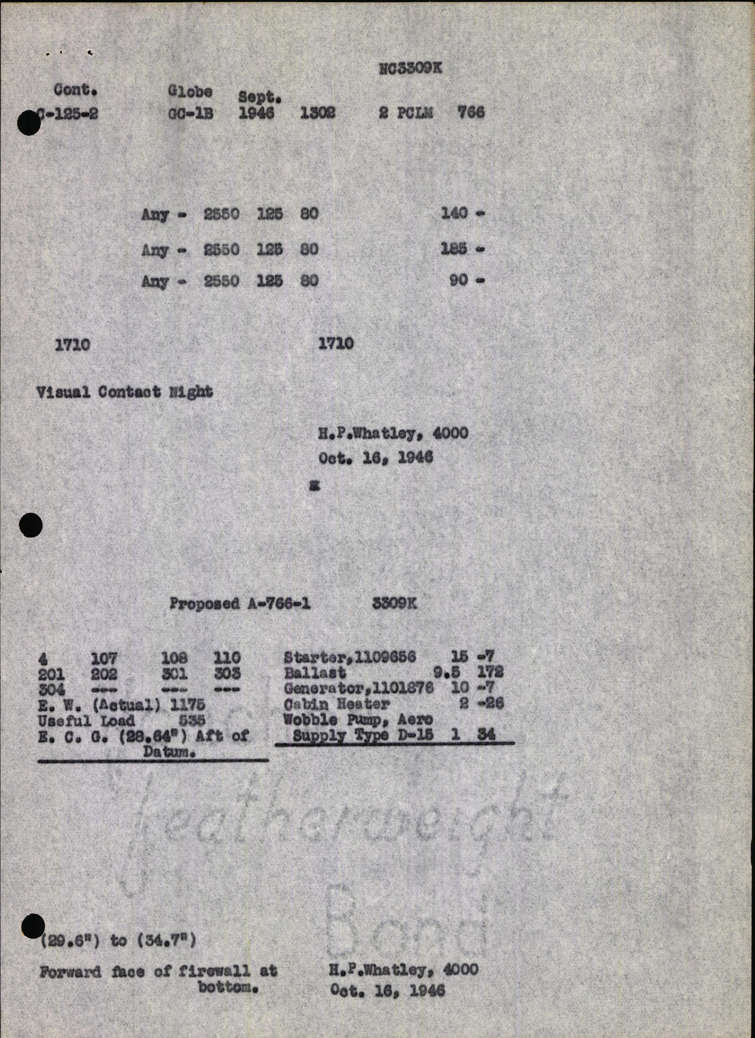 Sample page 11 from AirCorps Library document: Technical Information for Serial Number 1302