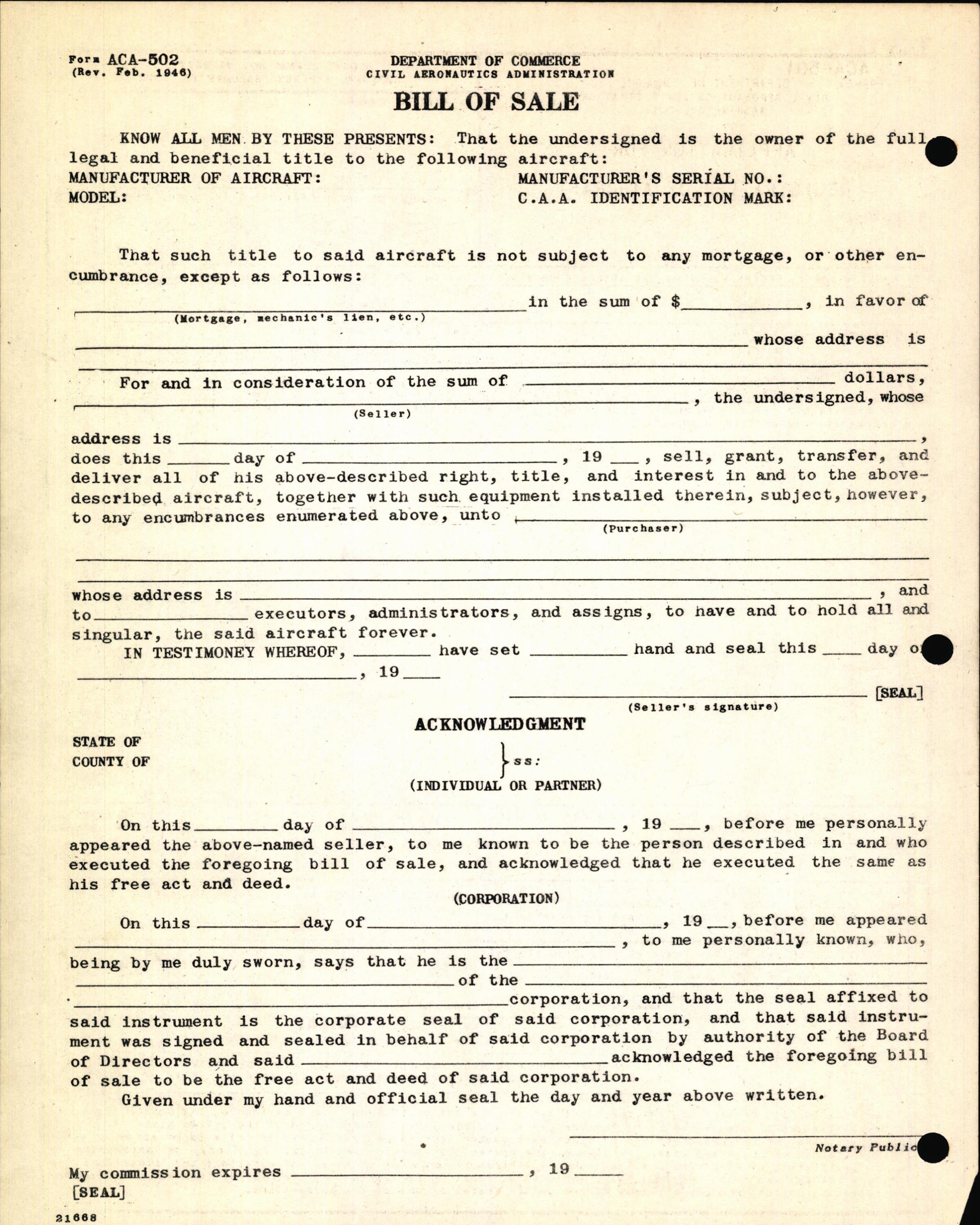 Sample page 6 from AirCorps Library document: Technical Information for Serial Number 1309