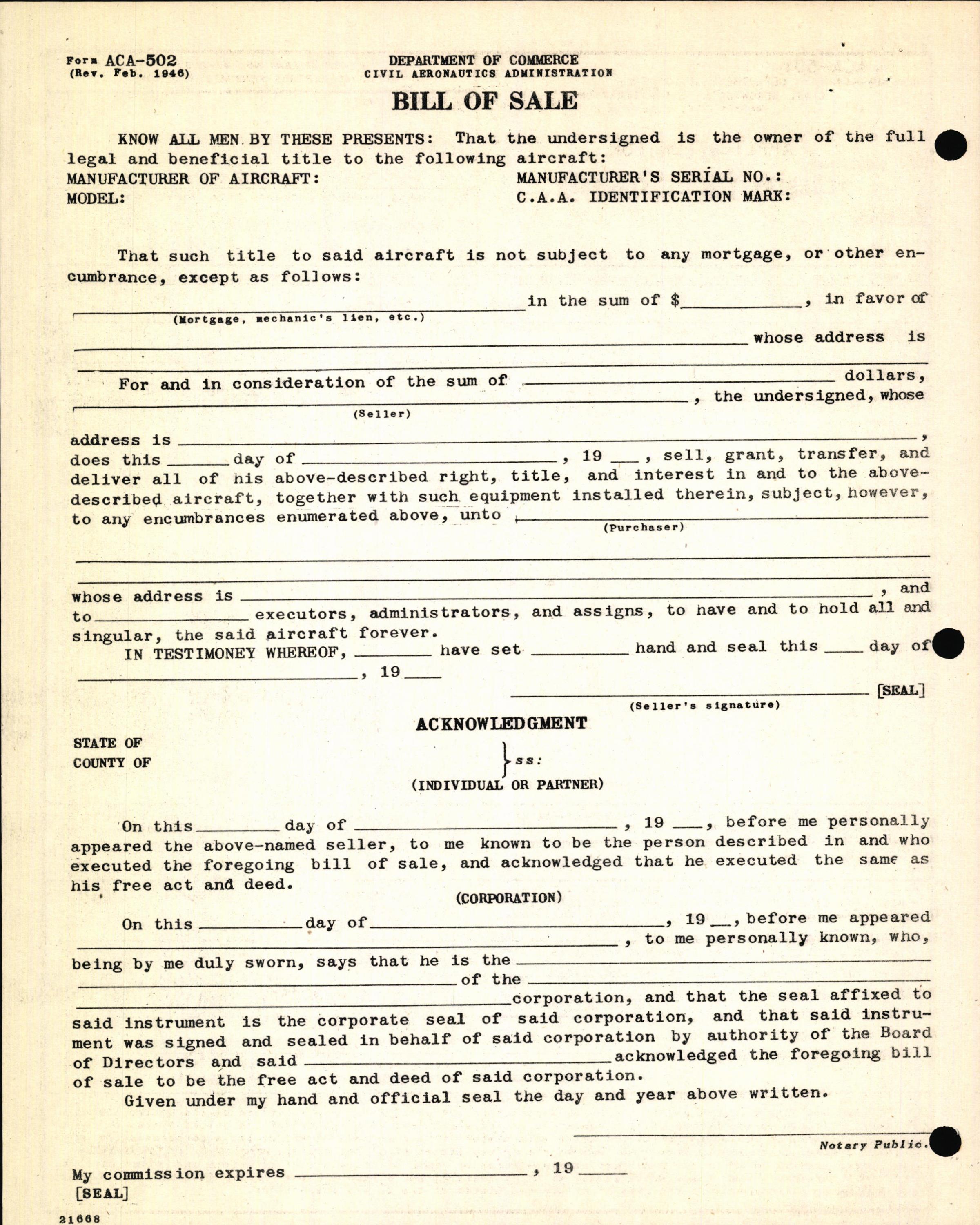 Sample page 6 from AirCorps Library document: Technical Information for Serial Number 1316