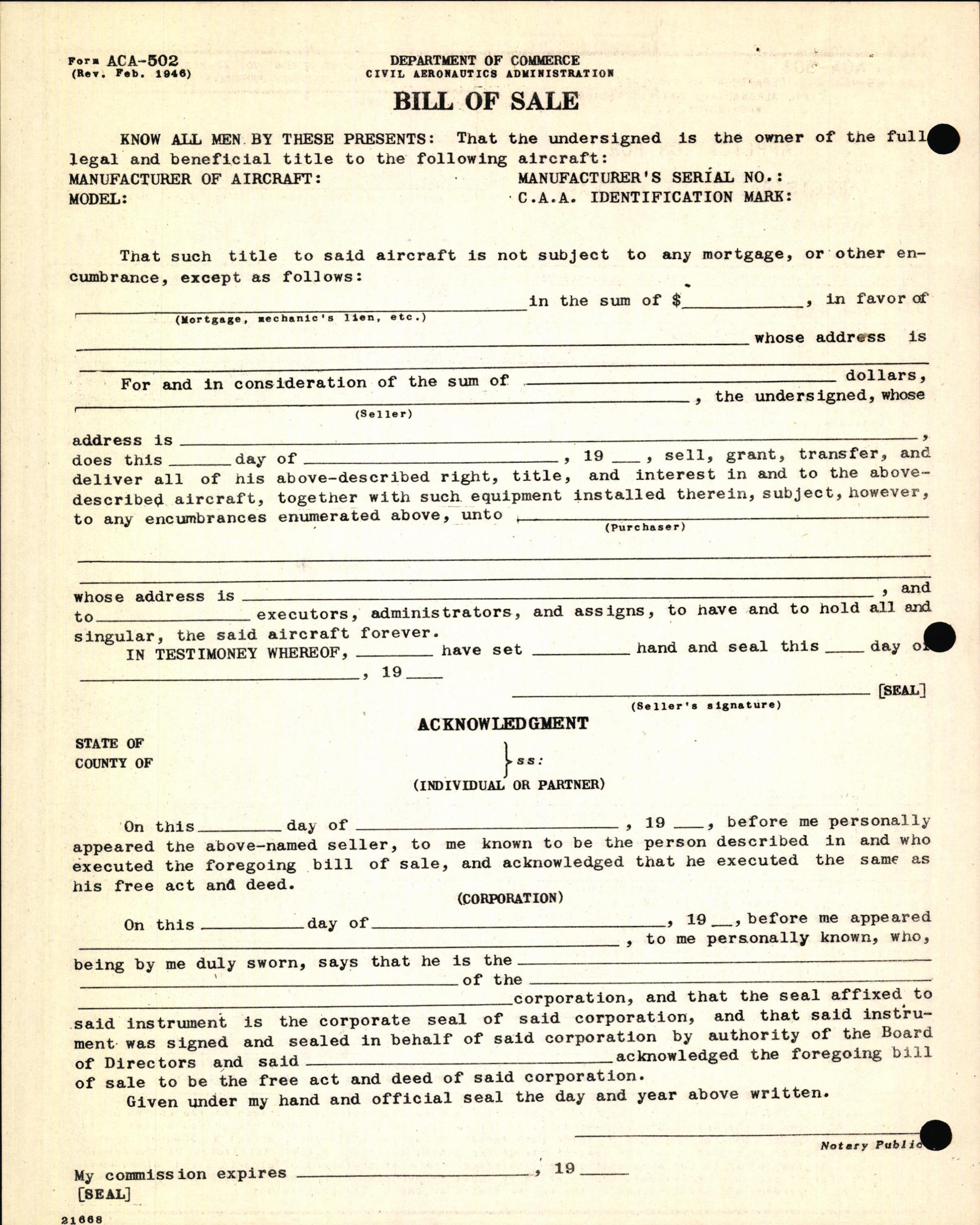 Sample page 6 from AirCorps Library document: Technical Information for Serial Number 1319