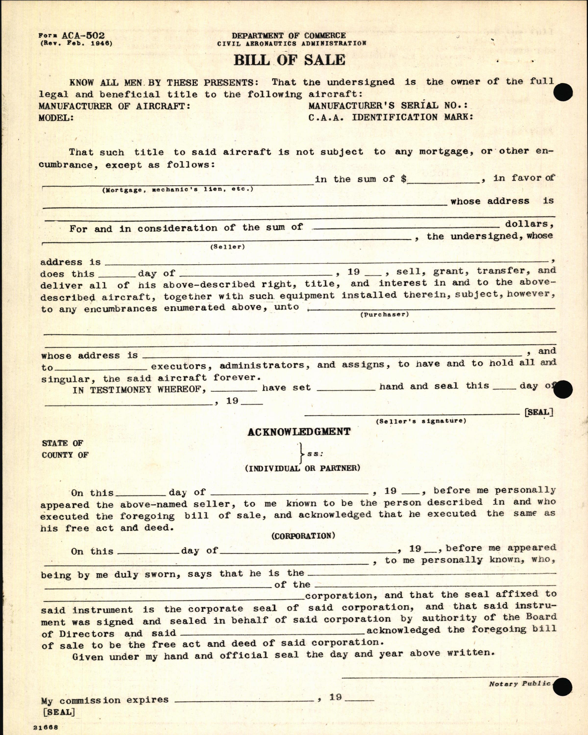 Sample page 4 from AirCorps Library document: Technical Information for Serial Number 1334
