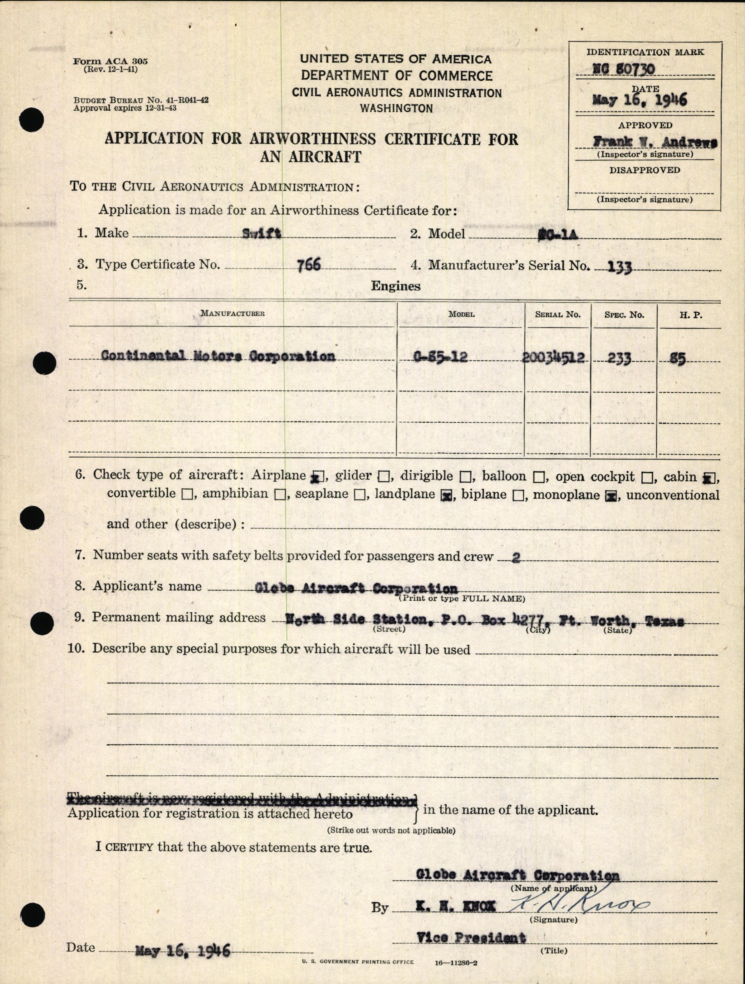 Sample page 7 from AirCorps Library document: Technical Information for Serial Number 133