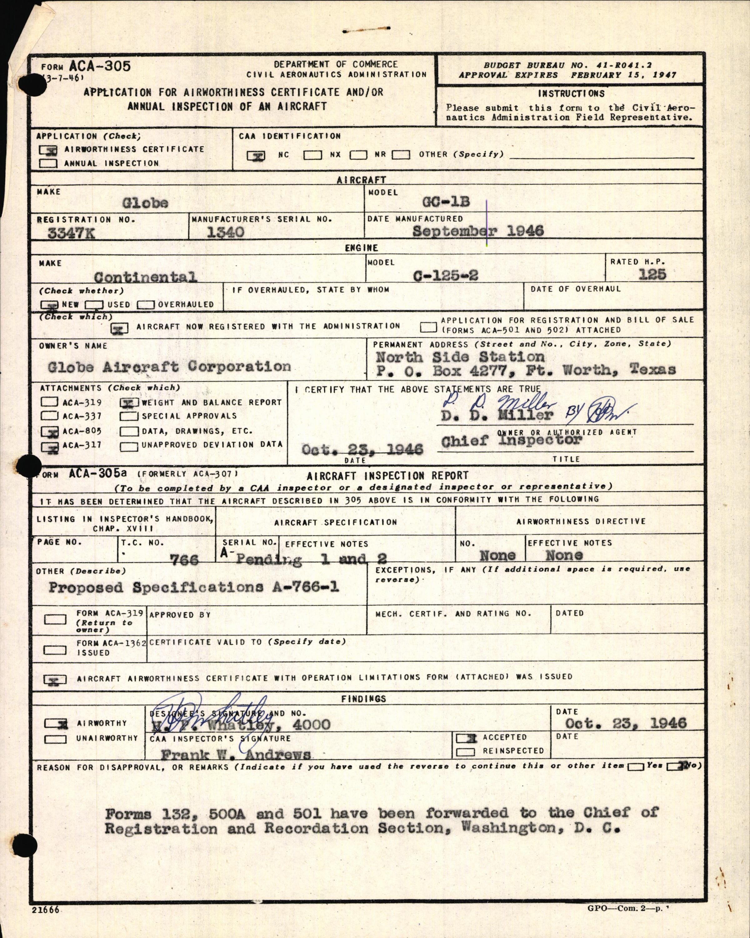 Sample page 7 from AirCorps Library document: Technical Information for Serial Number 1340