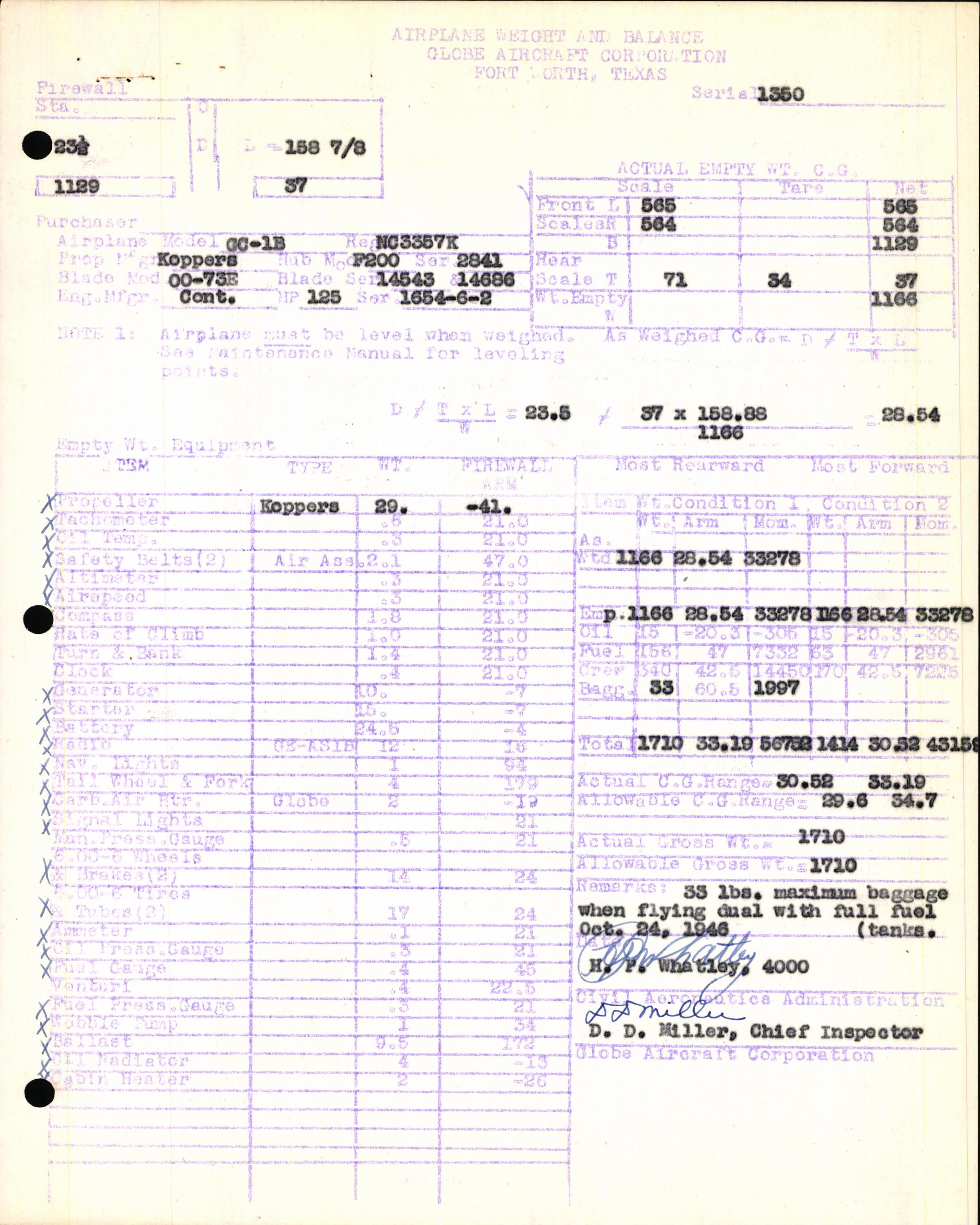 Sample page 7 from AirCorps Library document: Technical Information for Serial Number 1350