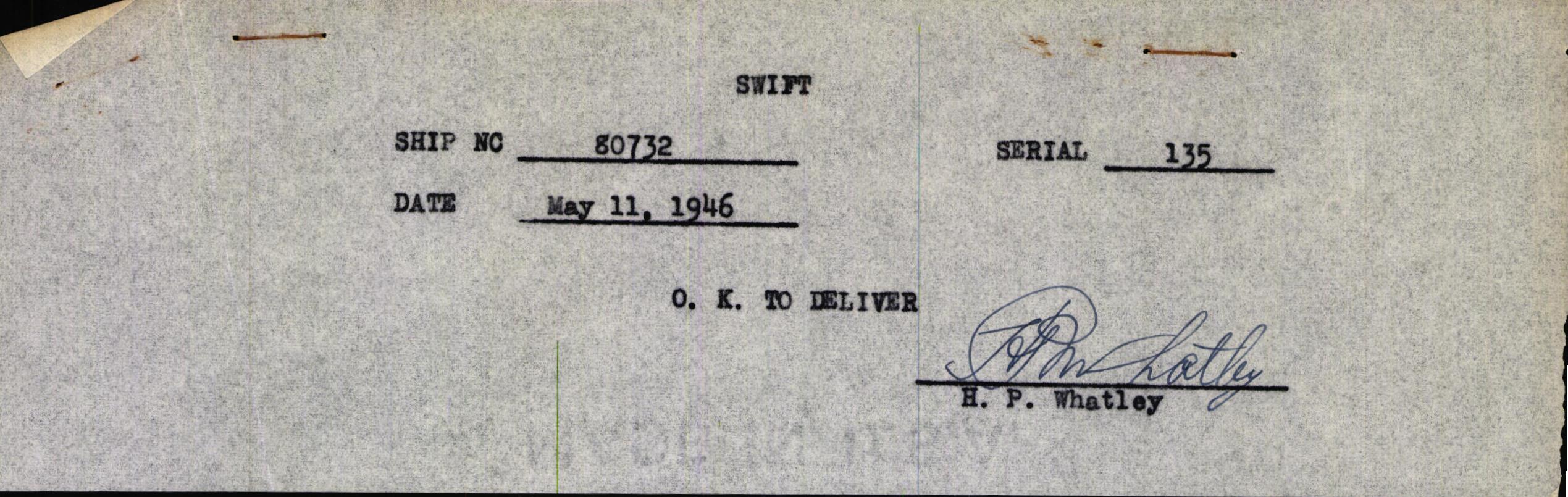 Sample page 3 from AirCorps Library document: Technical Information for Serial Number 135