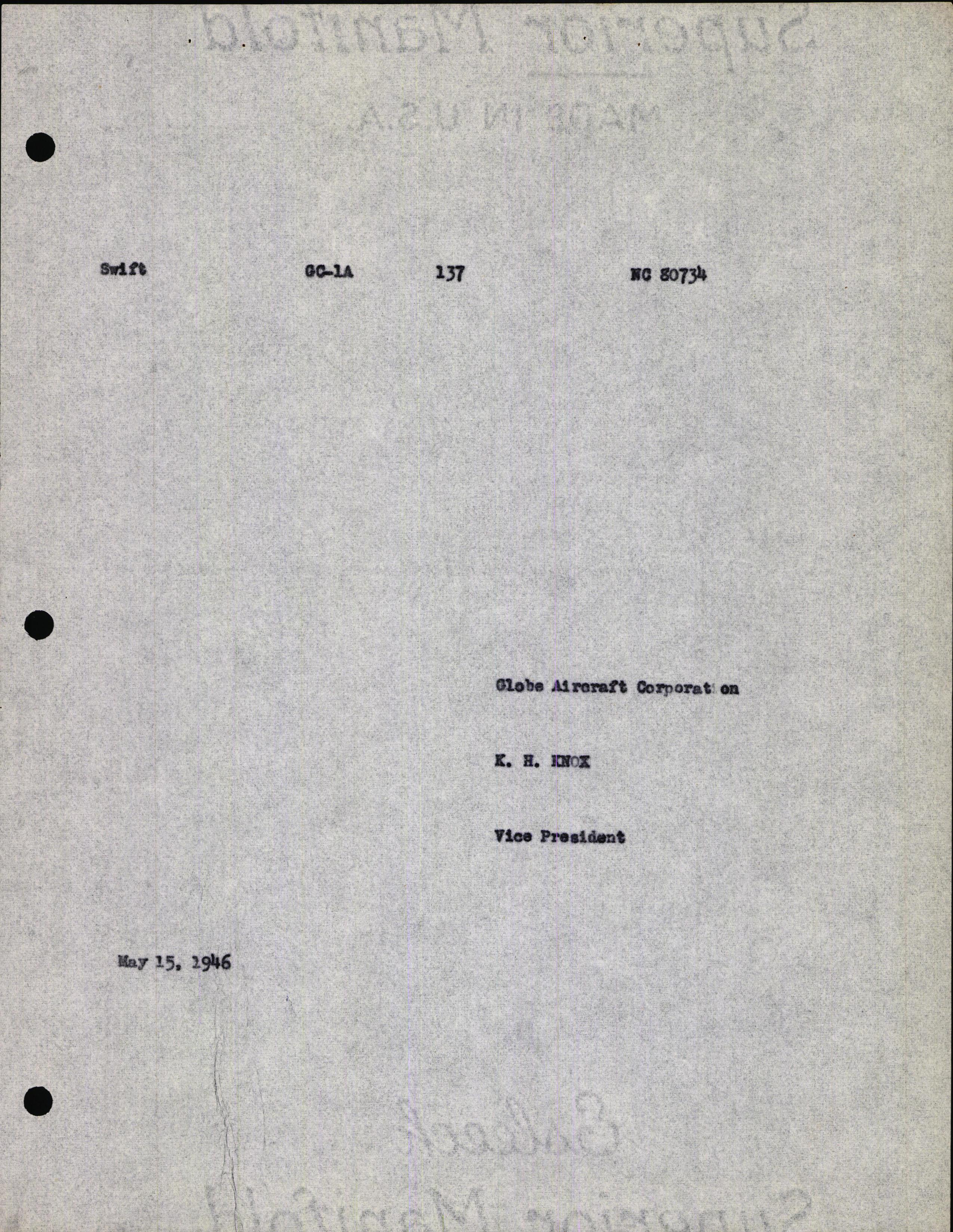 Sample page 7 from AirCorps Library document: Technical Information for Serial Number 137