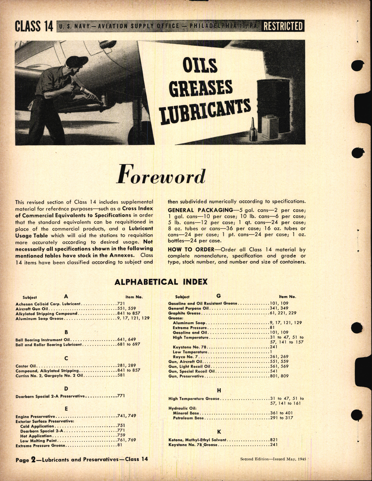 Sample page 2 from AirCorps Library document: Compounds, Greases, Lubricants, Oils, Preservatives, Solvent