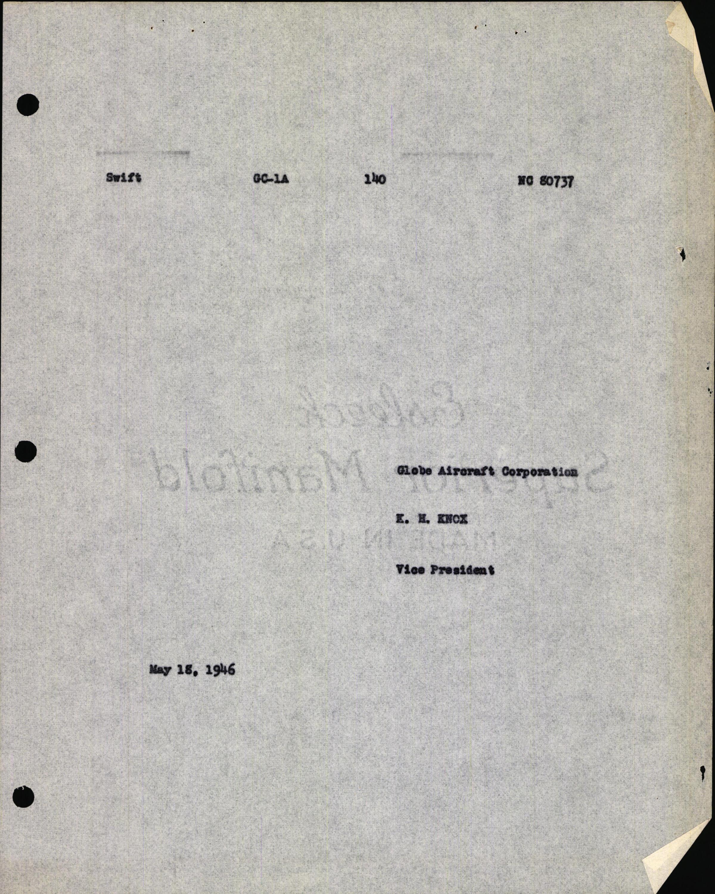 Sample page 7 from AirCorps Library document: Technical Information for Serial Number 140