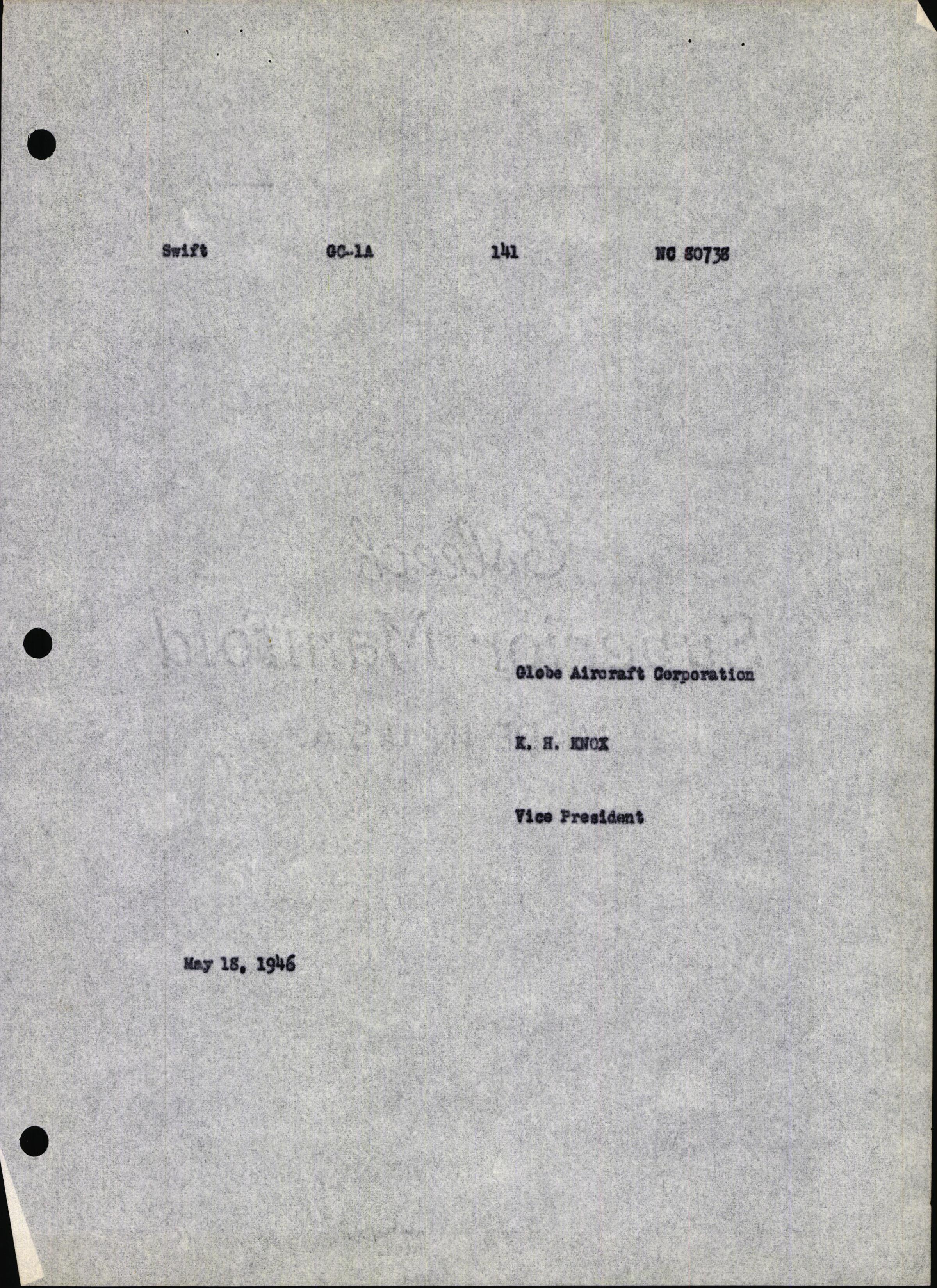 Sample page 7 from AirCorps Library document: Technical Information for Serial Number 141