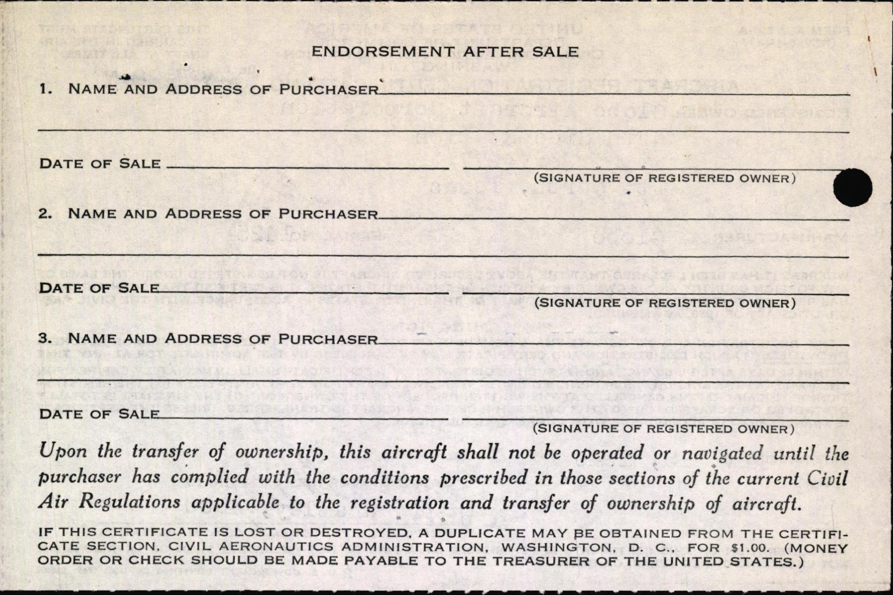 Sample page 8 from AirCorps Library document: Technical Information for Serial Number 1425