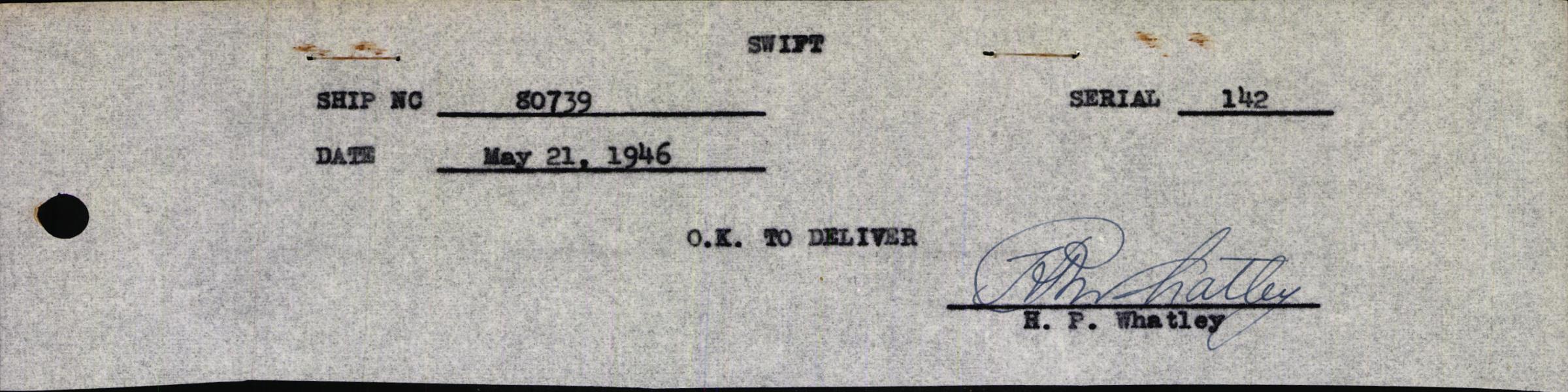 Sample page 3 from AirCorps Library document: Technical Information for Serial Number 142