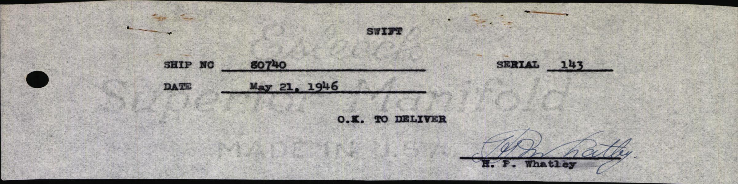 Sample page 3 from AirCorps Library document: Technical Information for Serial Number 143