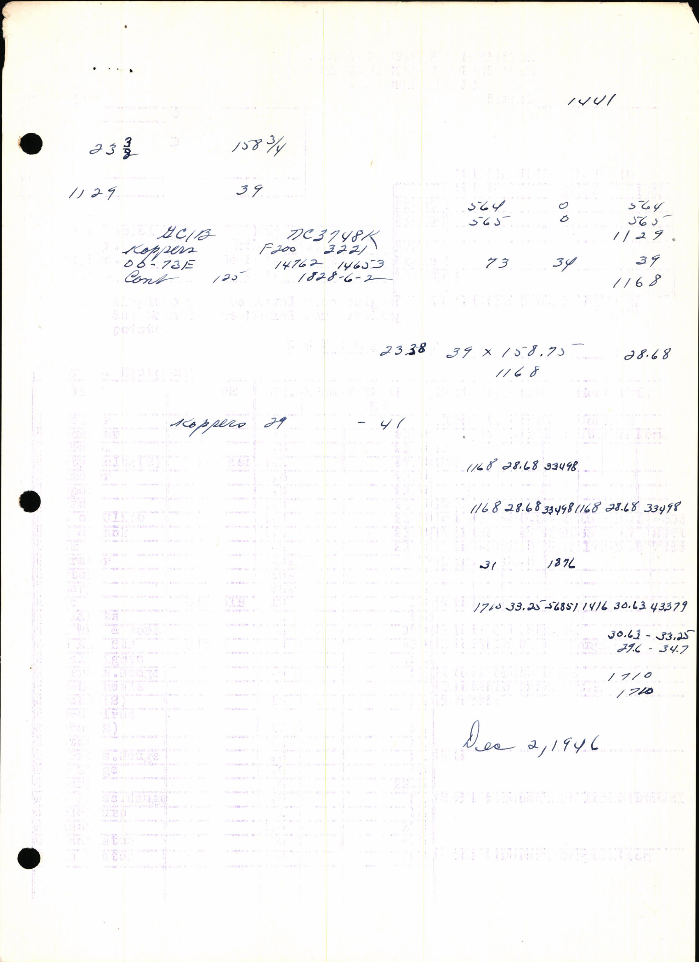 Sample page 7 from AirCorps Library document: Technical Information for Serial Number 1441