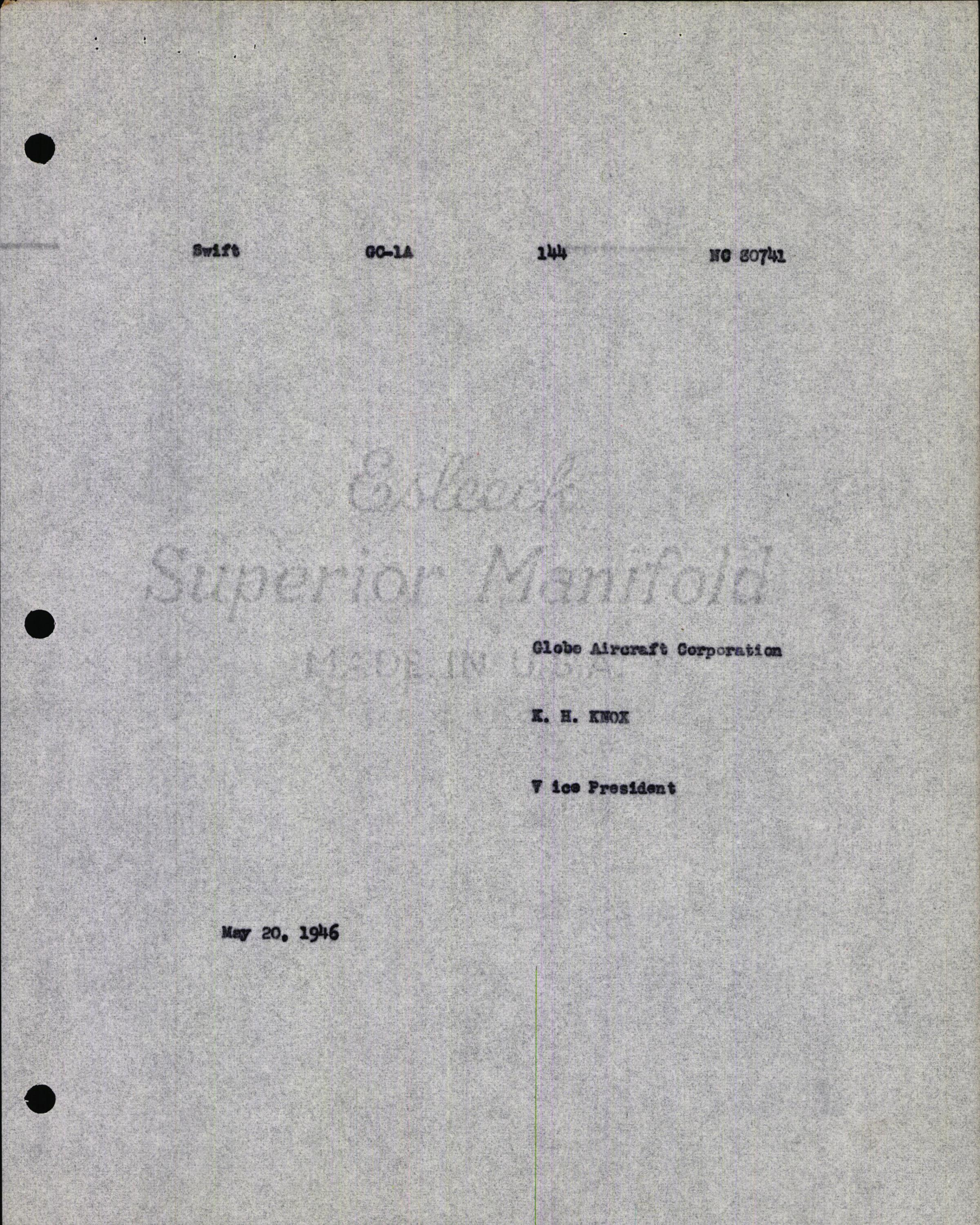 Sample page 7 from AirCorps Library document: Technical Information for Serial Number 144