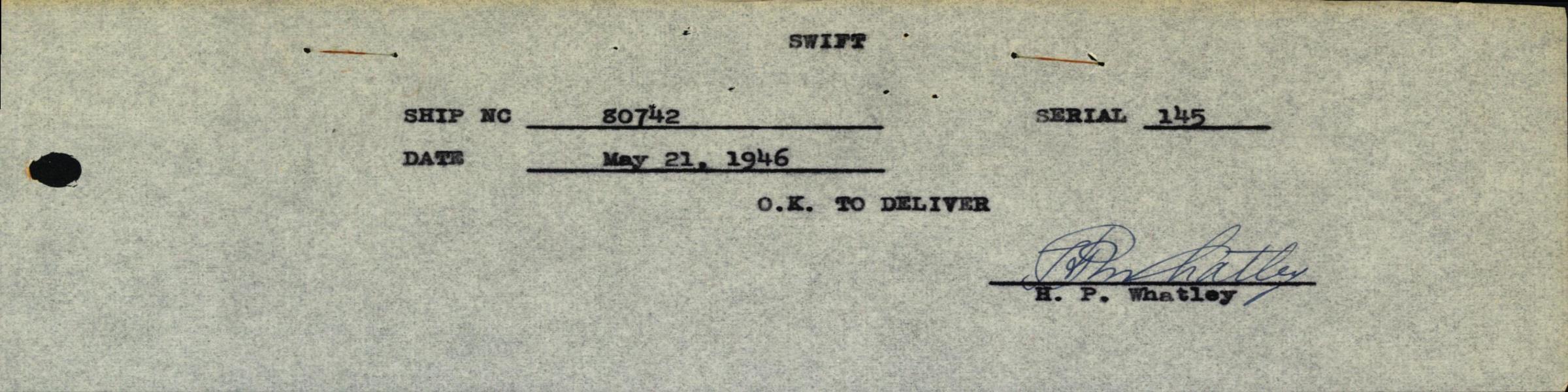 Sample page 3 from AirCorps Library document: Technical Information for Serial Number 145