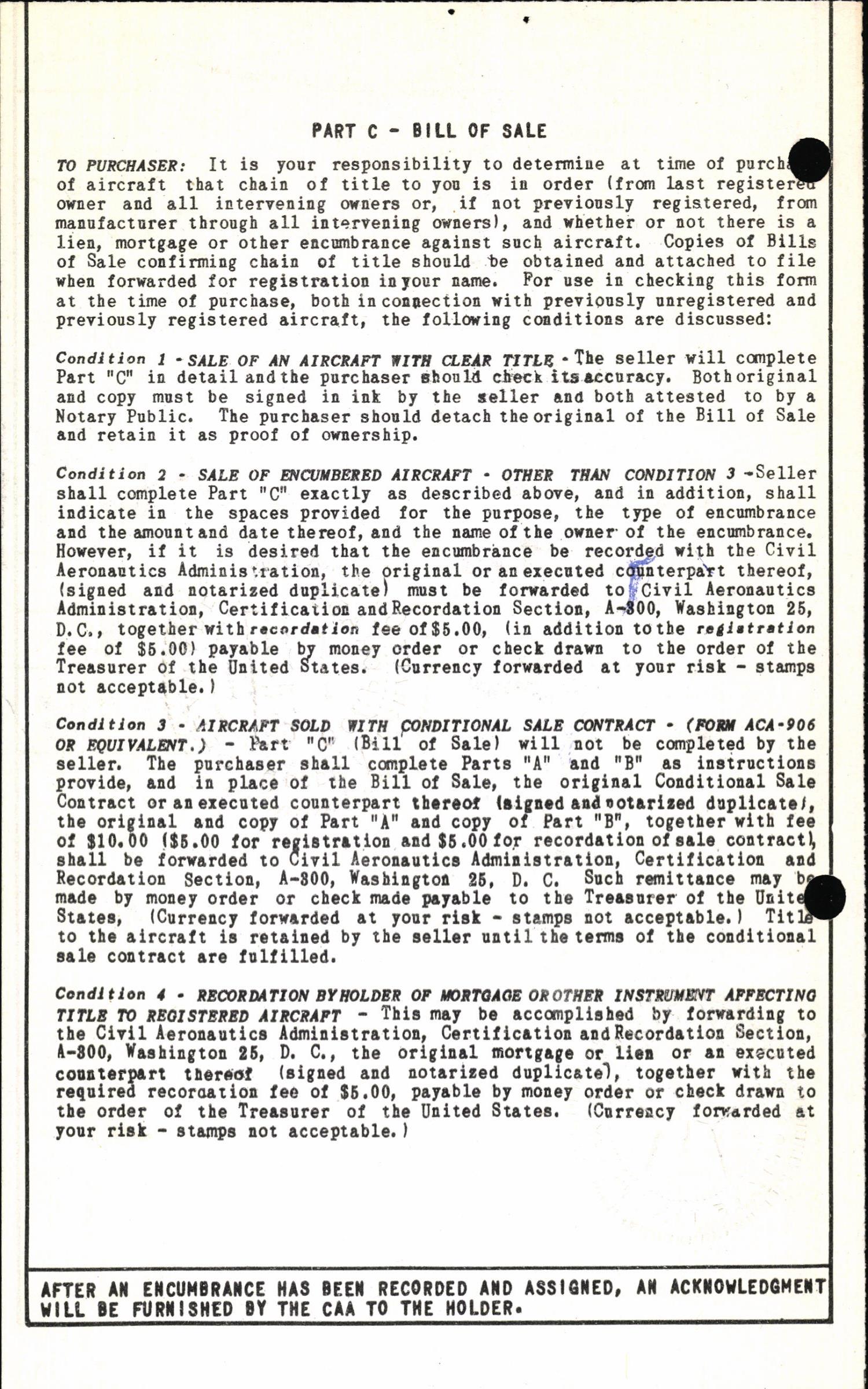 Sample page 4 from AirCorps Library document: Technical Information for Serial Number 1469