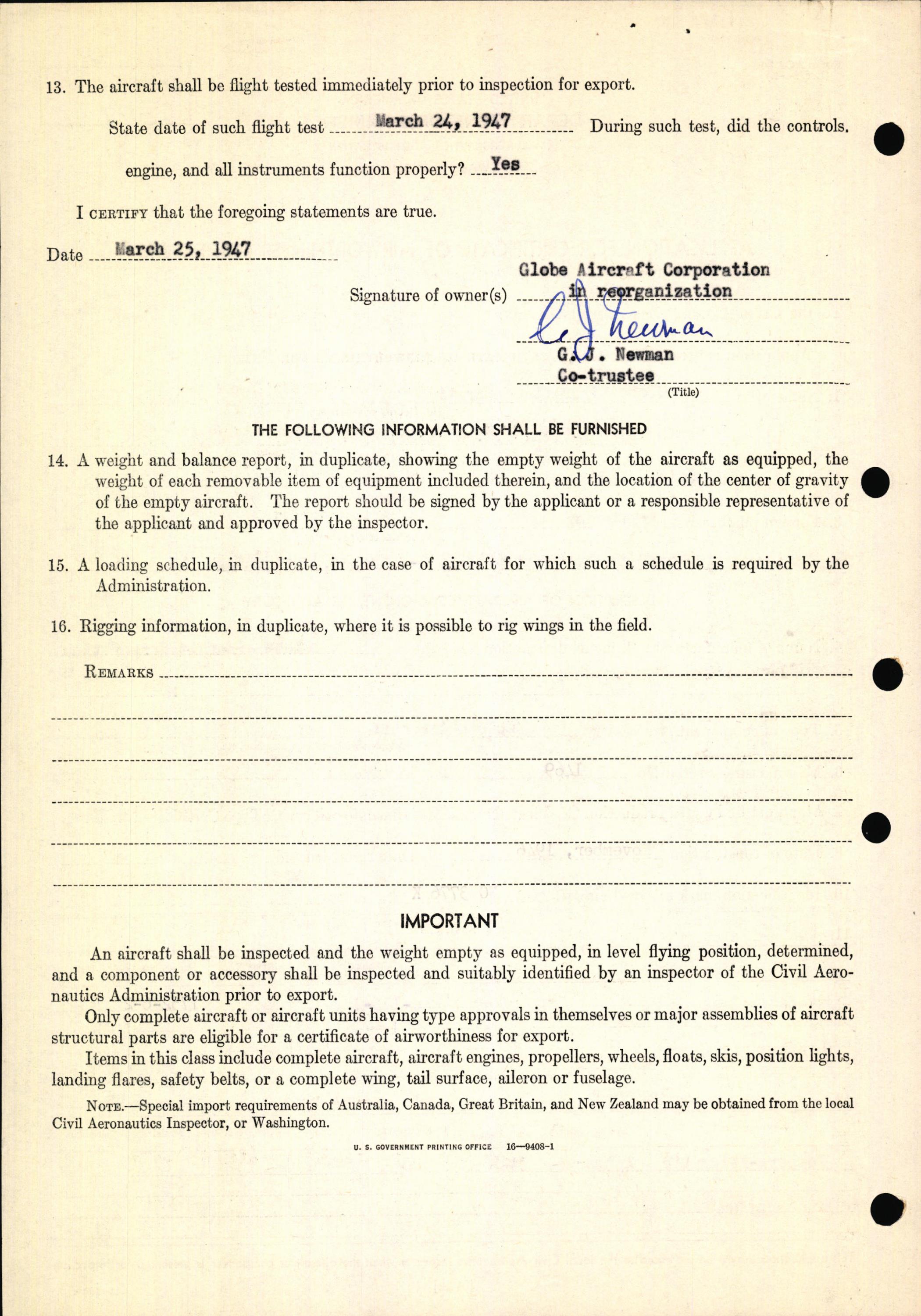 Sample page 6 from AirCorps Library document: Technical Information for Serial Number 1469