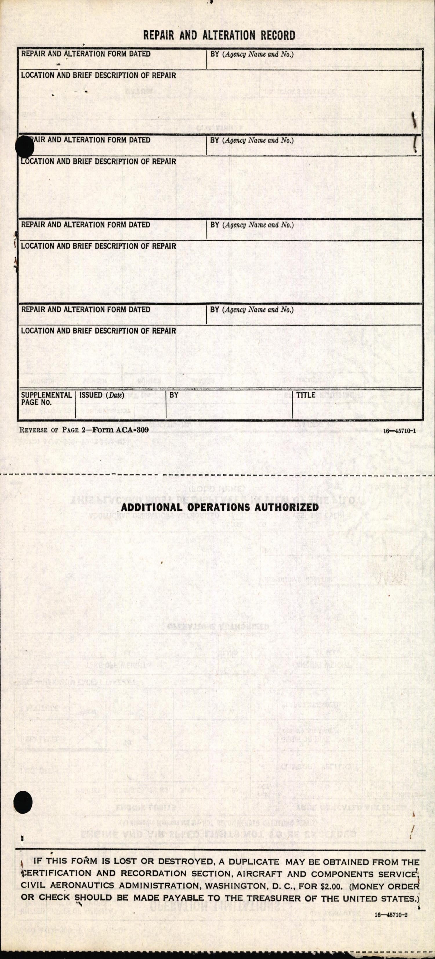 Sample page 4 from AirCorps Library document: Technical Information for Serial Number 1485