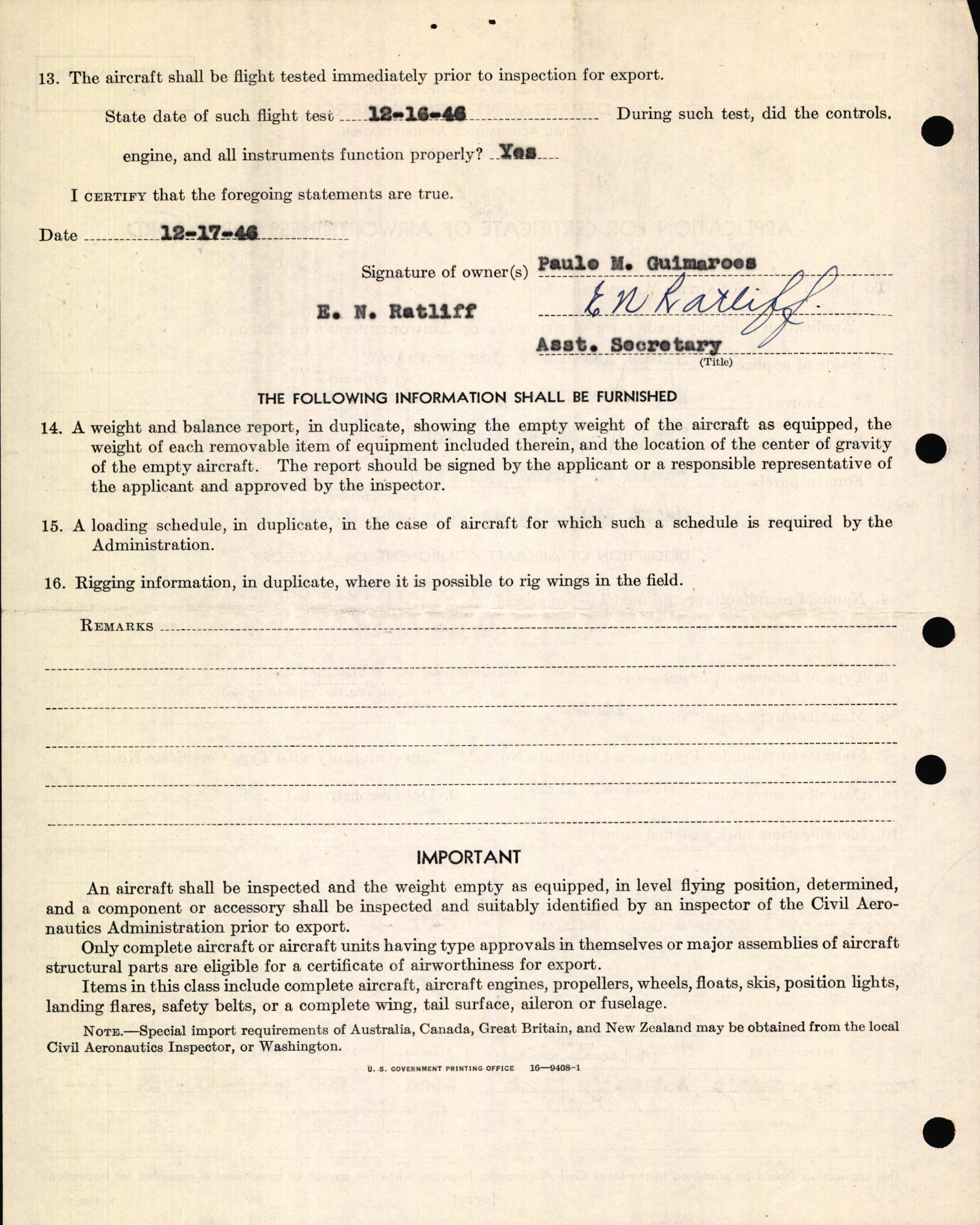 Sample page 8 from AirCorps Library document: Technical Information for Serial Number 1488