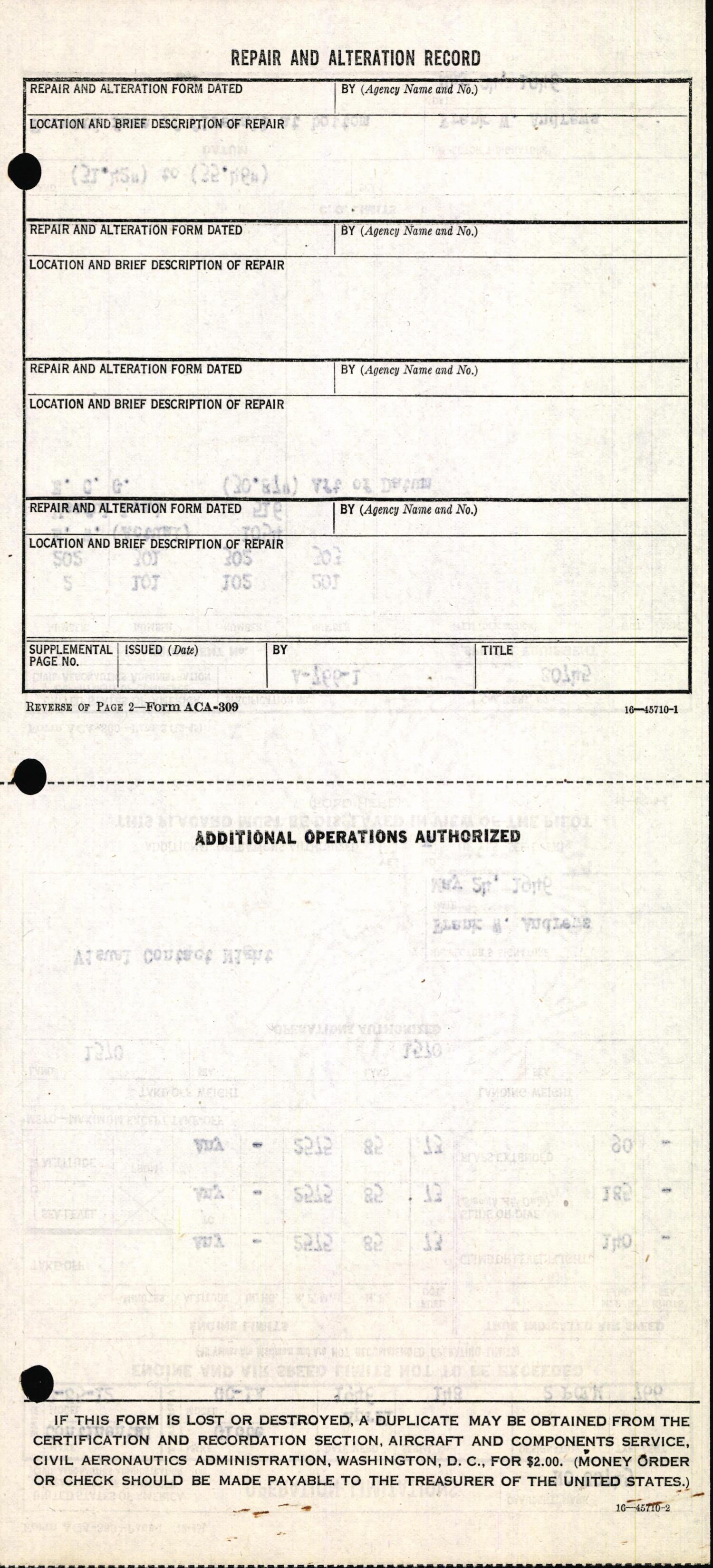 Sample page 6 from AirCorps Library document: Technical Information for Serial Number 148