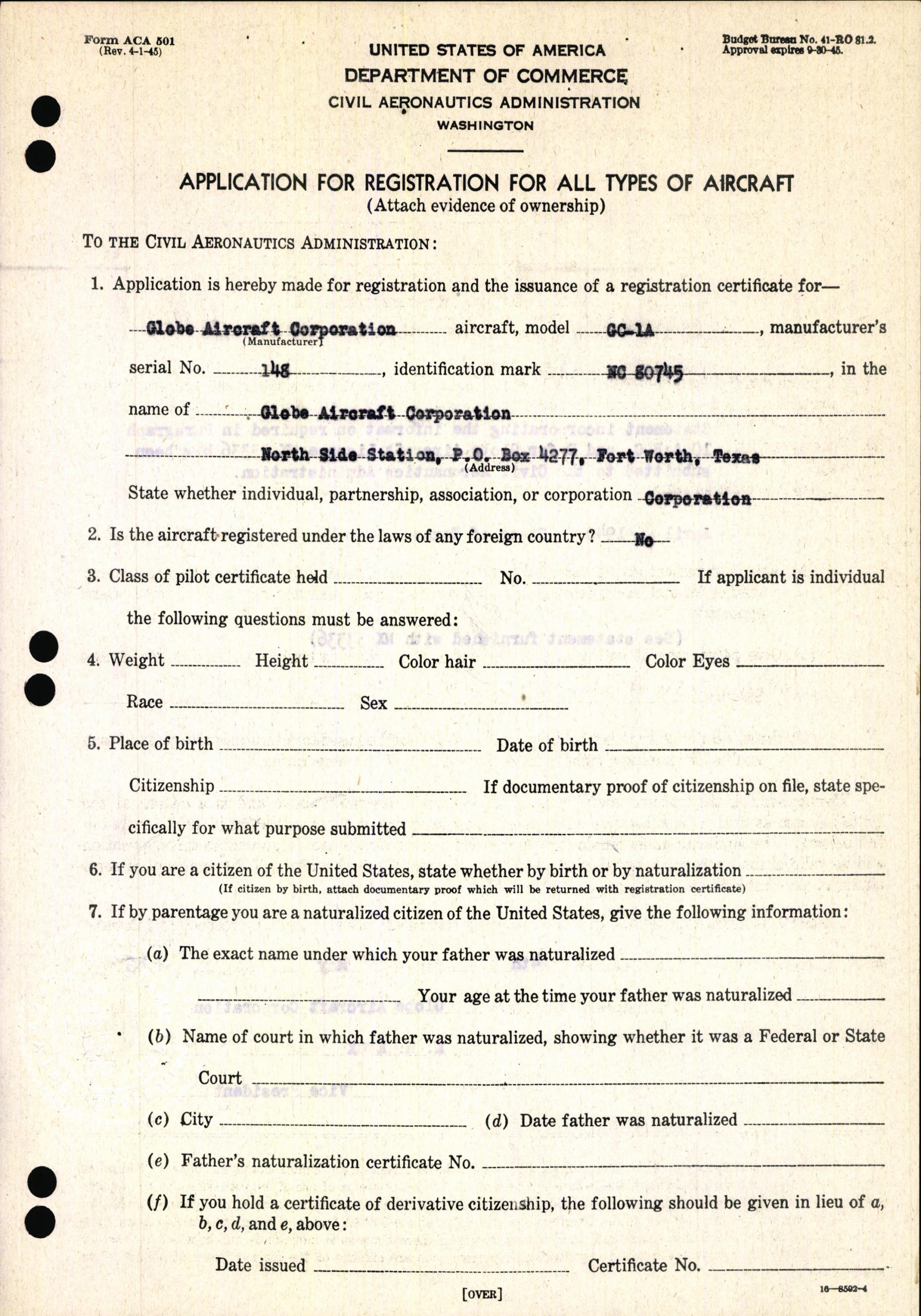 Sample page 7 from AirCorps Library document: Technical Information for Serial Number 148