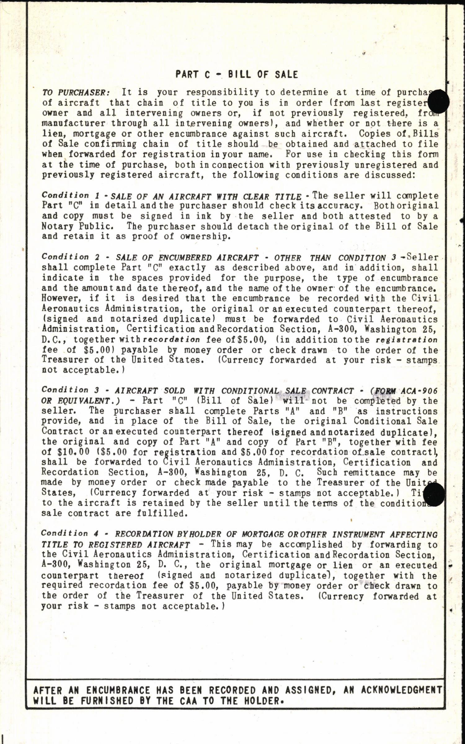 Sample page 4 from AirCorps Library document: Technical Information for Serial Number 1496