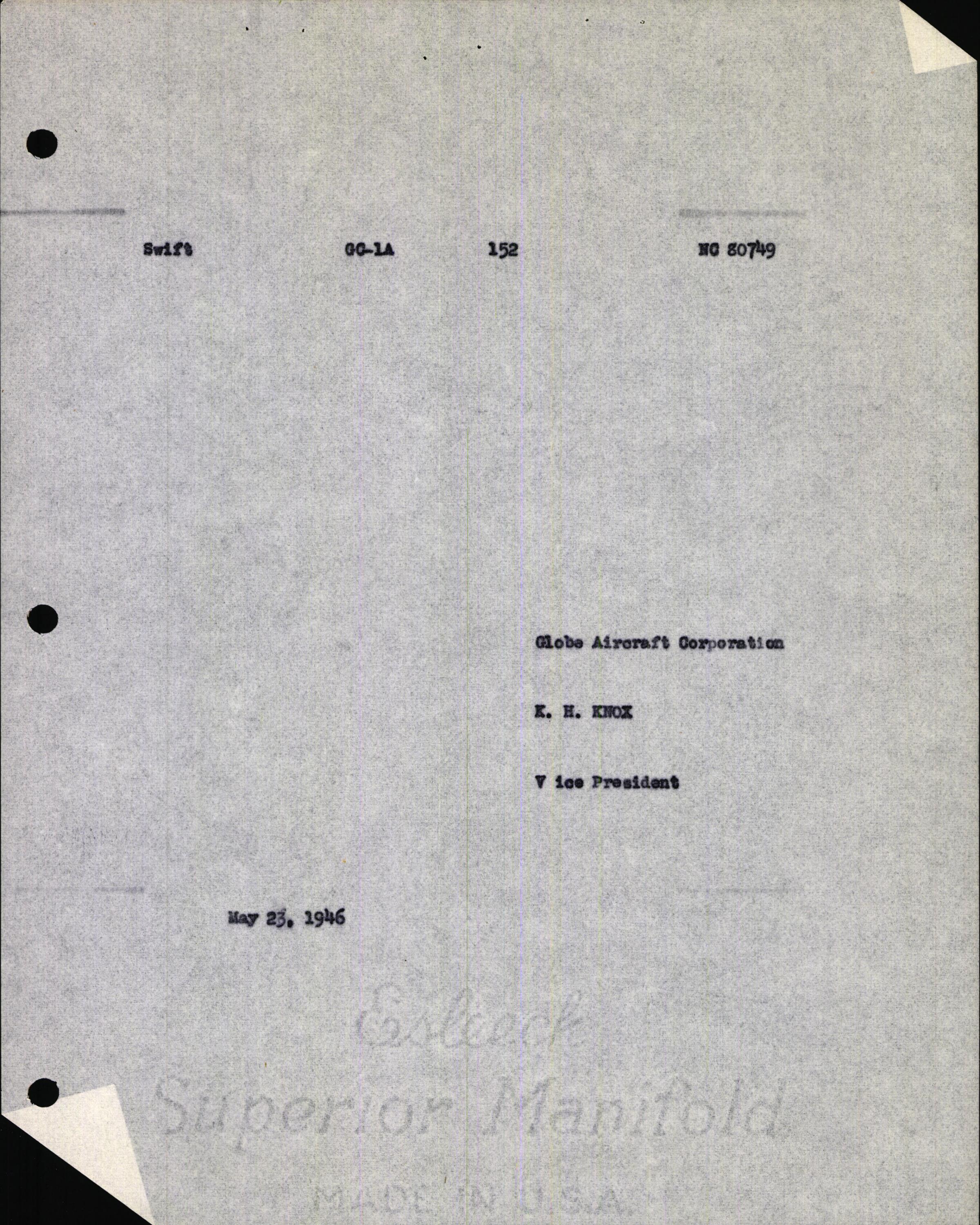 Sample page 7 from AirCorps Library document: Technical Information for Serial Number 152
