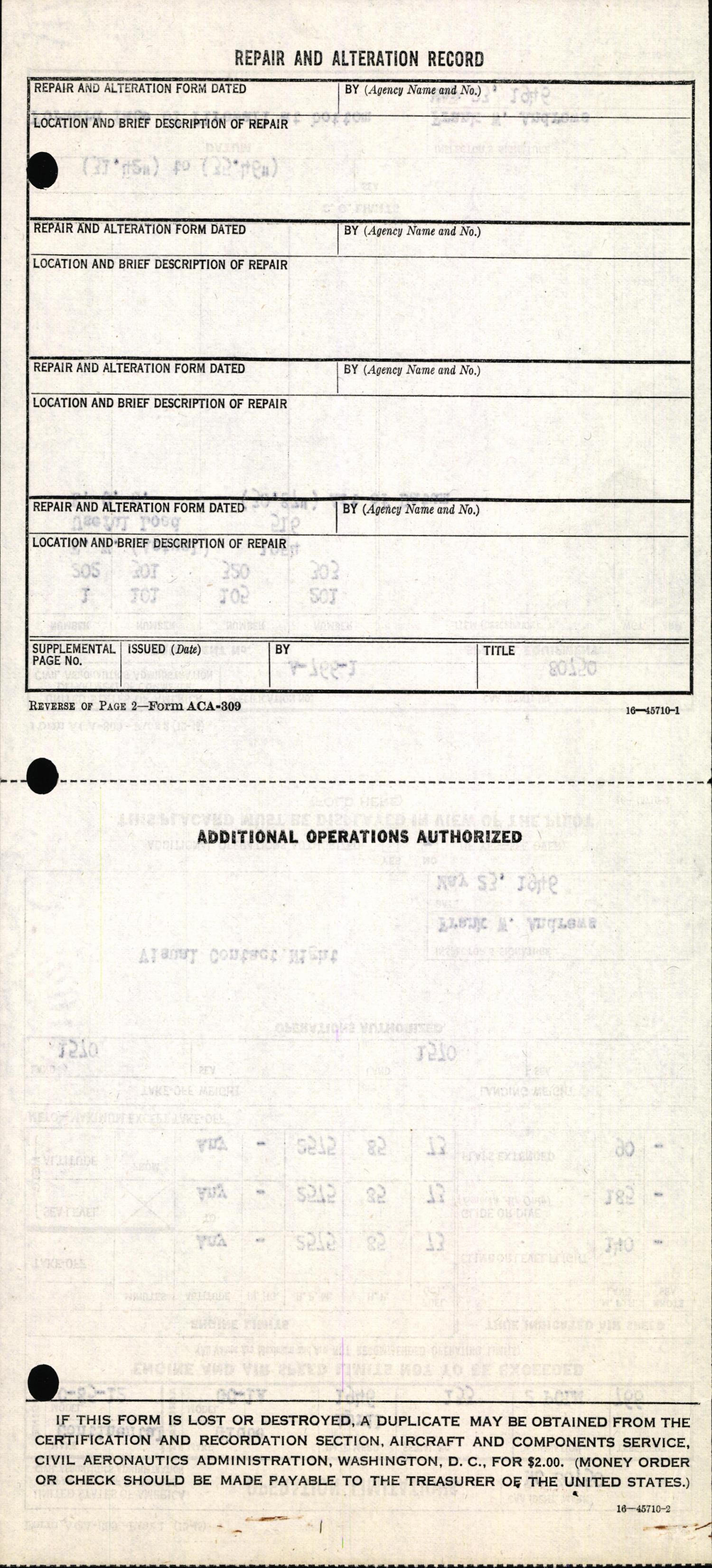 Sample page 4 from AirCorps Library document: Technical Information for Serial Number 153