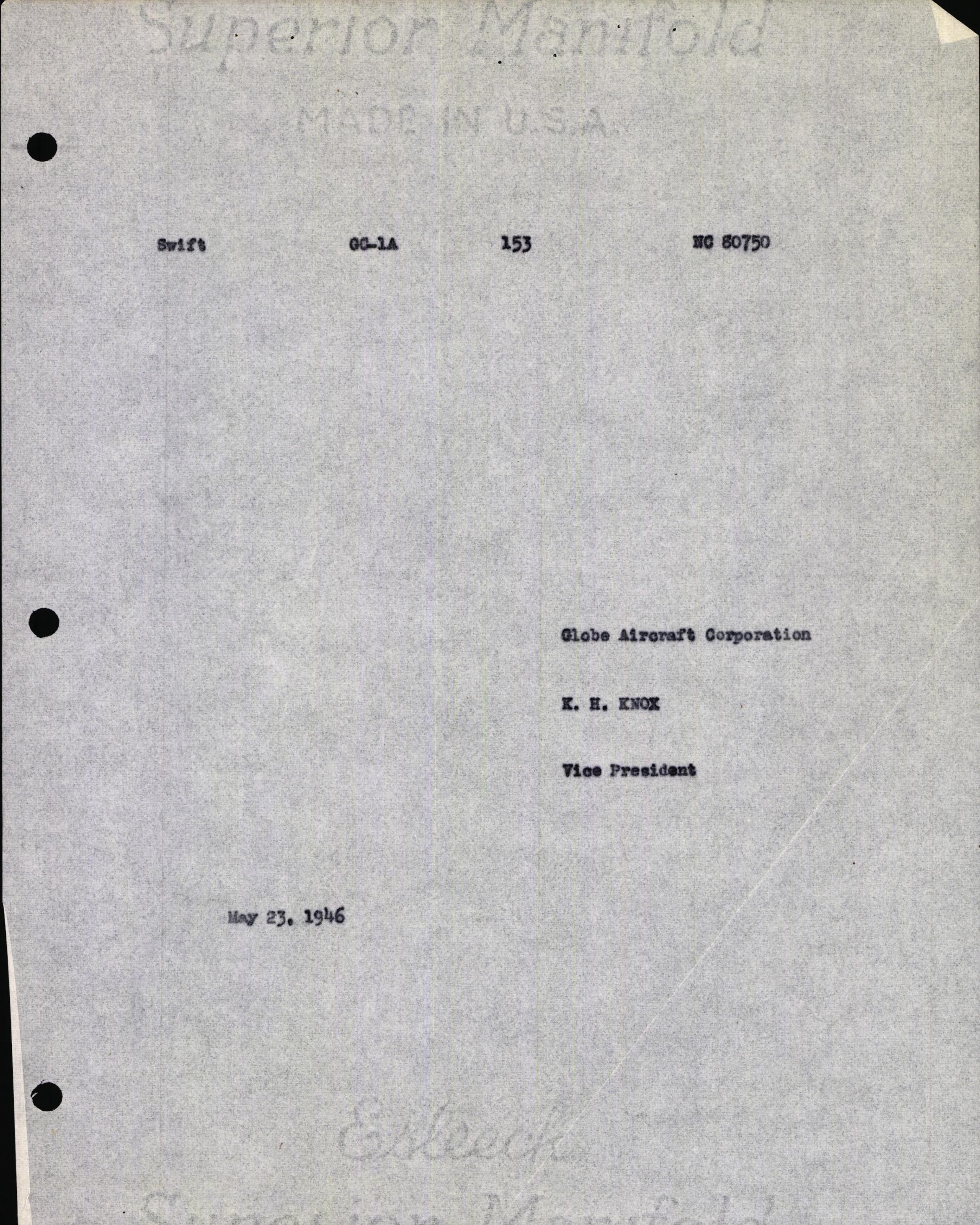 Sample page 7 from AirCorps Library document: Technical Information for Serial Number 153