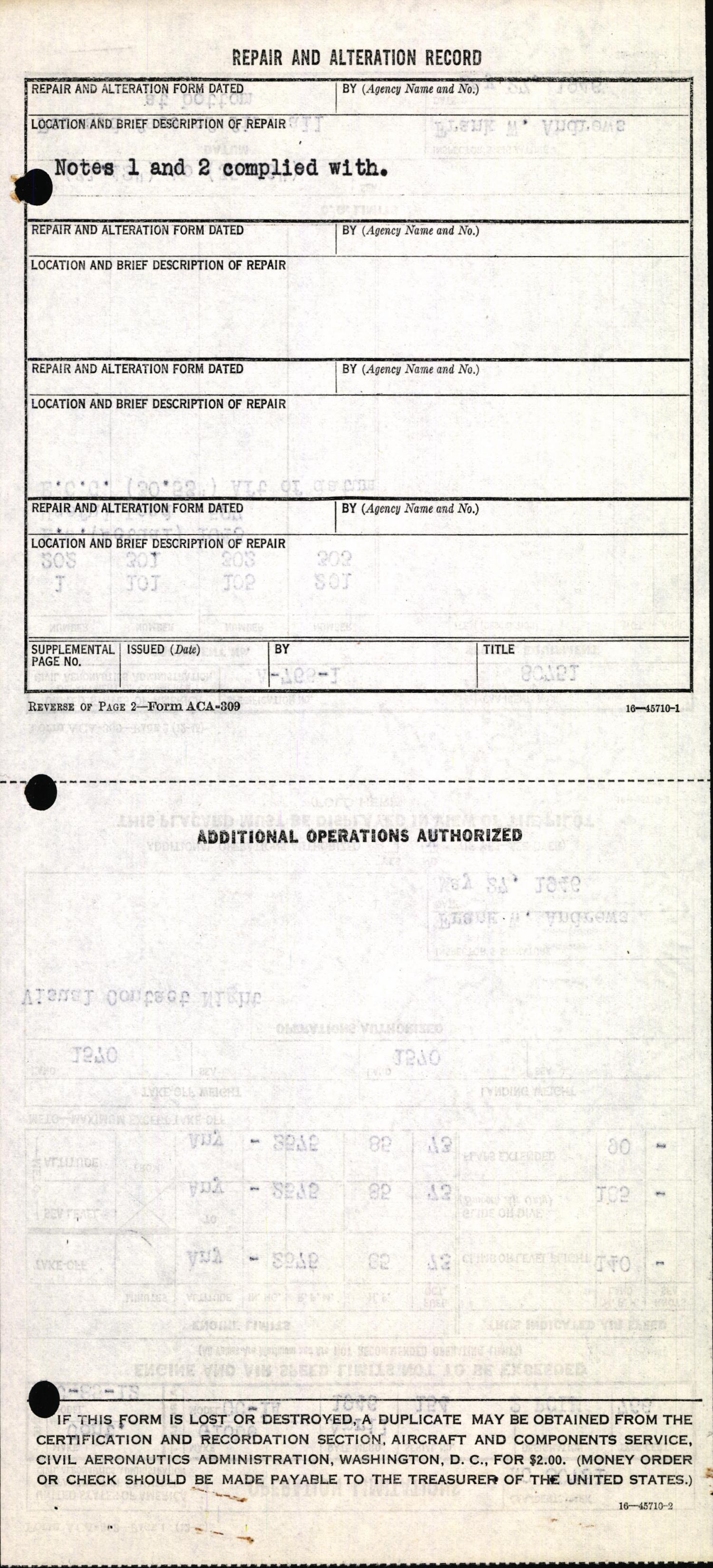 Sample page 4 from AirCorps Library document: Technical Information for Serial Number 154