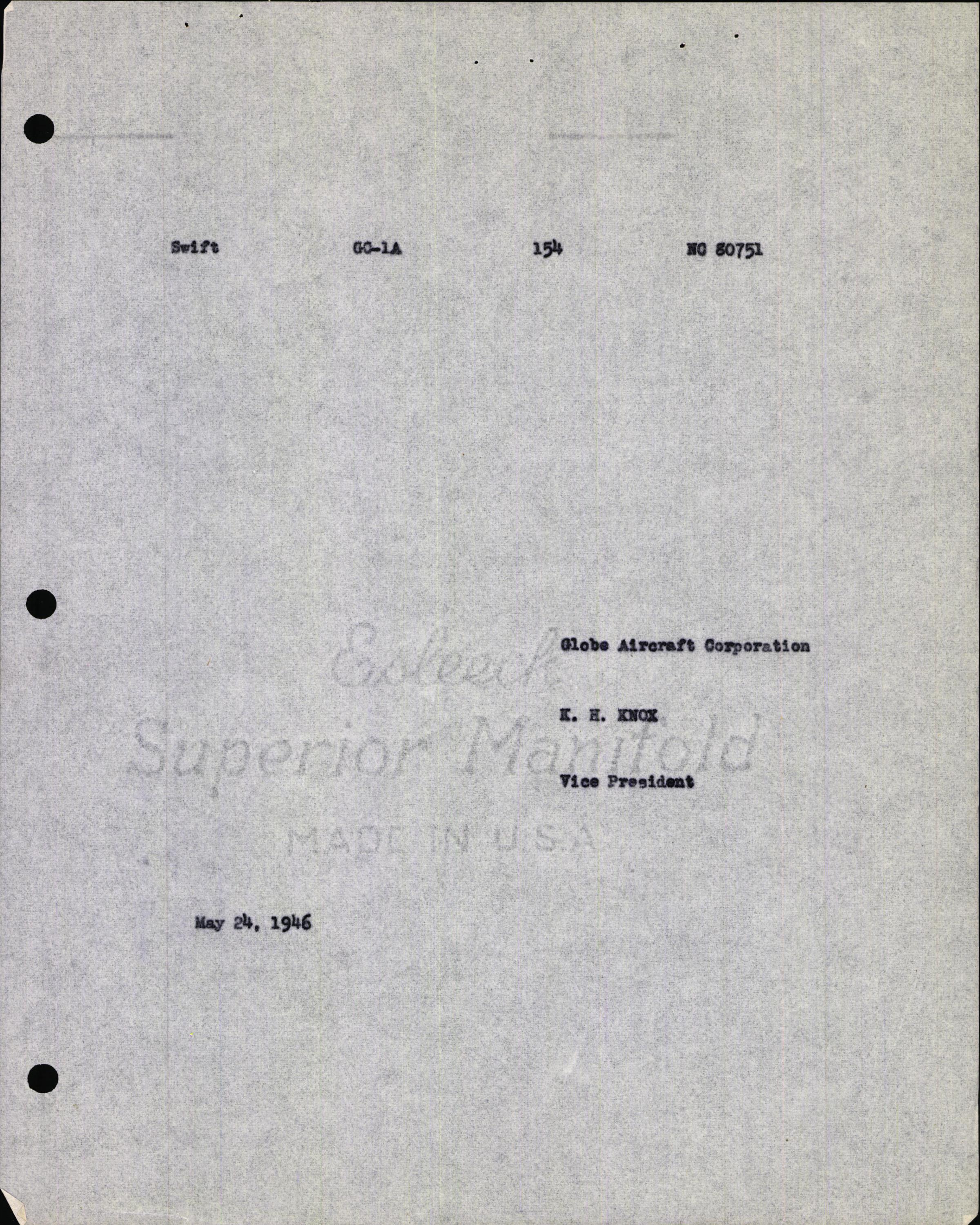 Sample page 7 from AirCorps Library document: Technical Information for Serial Number 154