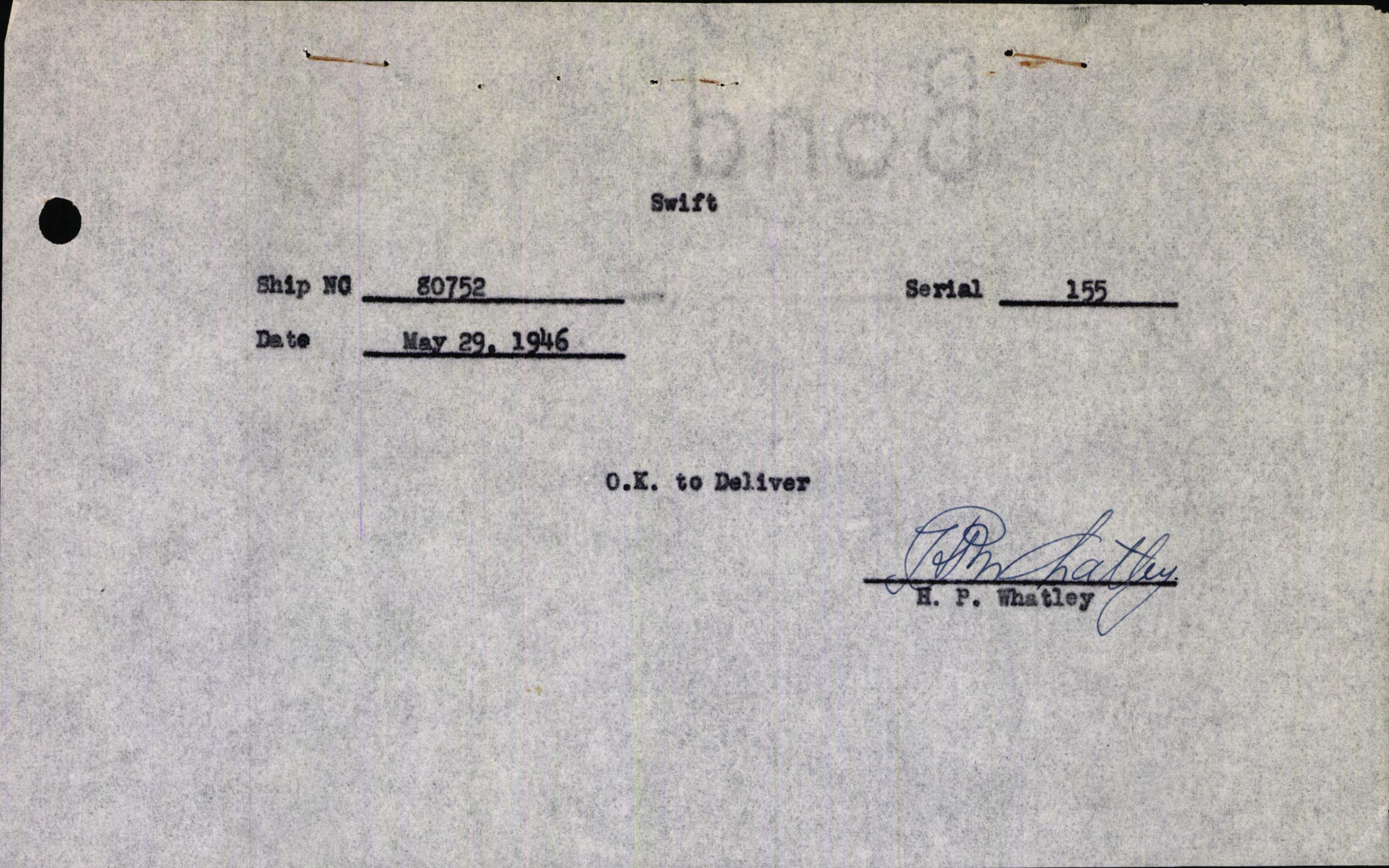 Sample page 3 from AirCorps Library document: Technical Information for Serial Number 155