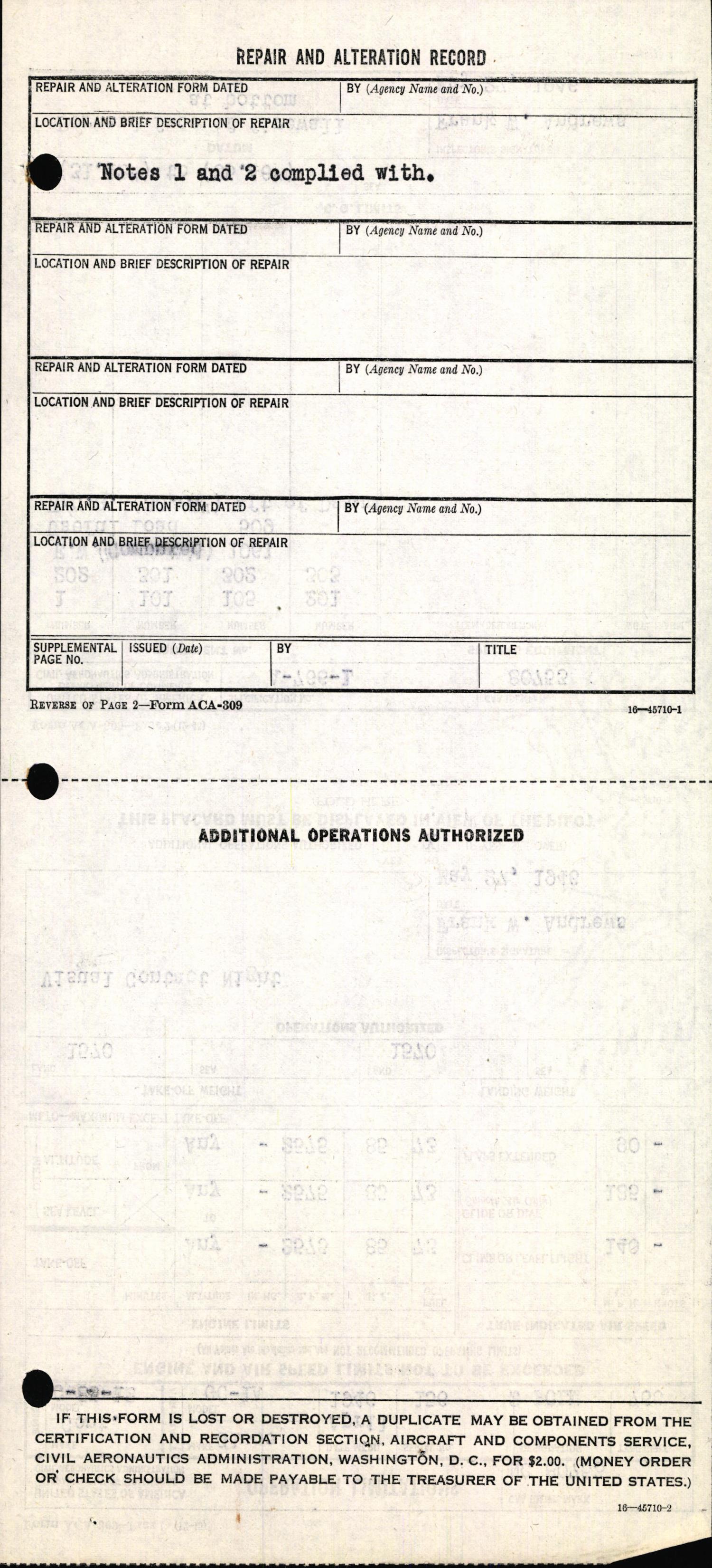 Sample page 6 from AirCorps Library document: Technical Information for Serial Number 156
