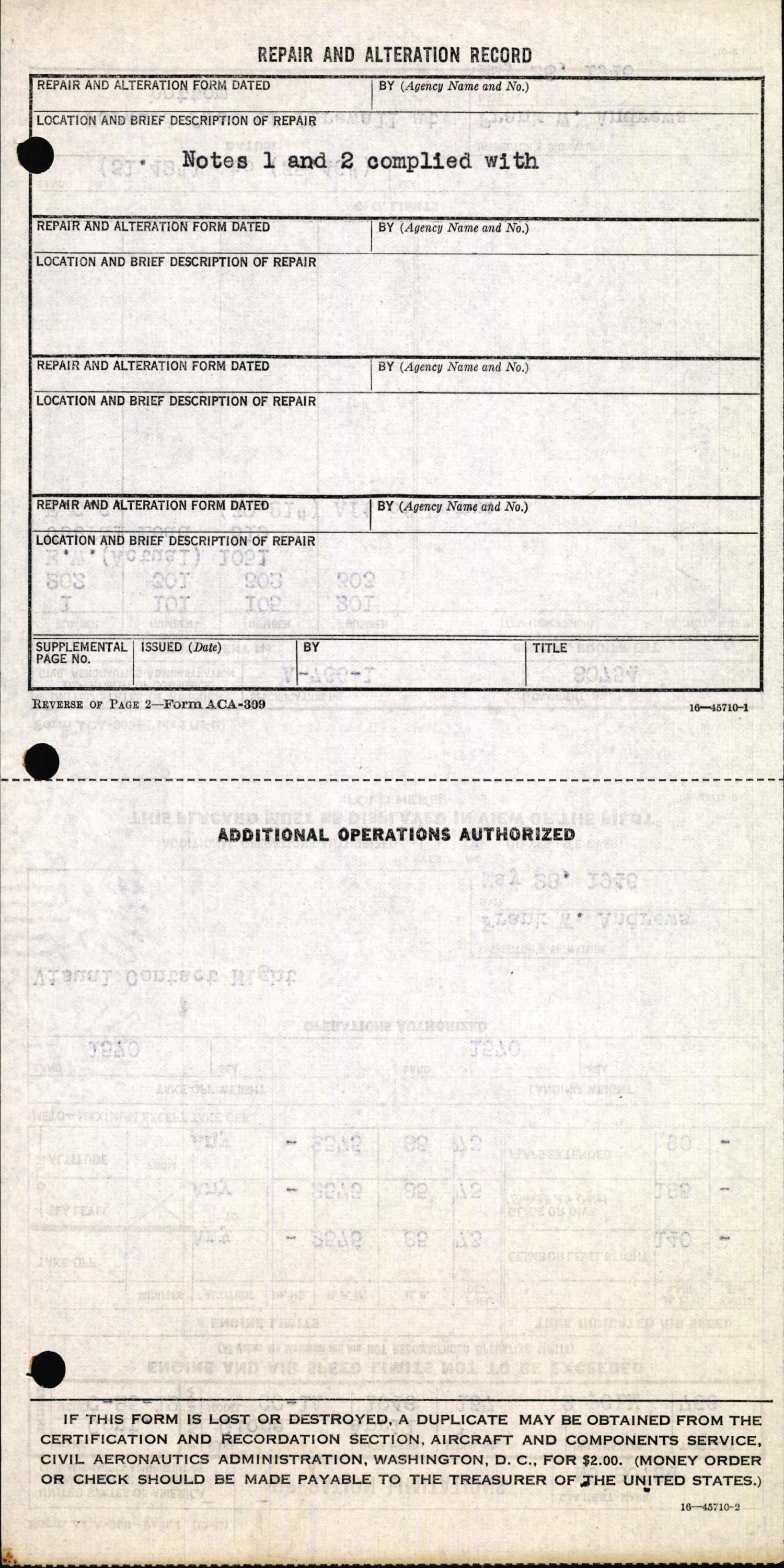 Sample page 6 from AirCorps Library document: Technical Information for Serial Number 157