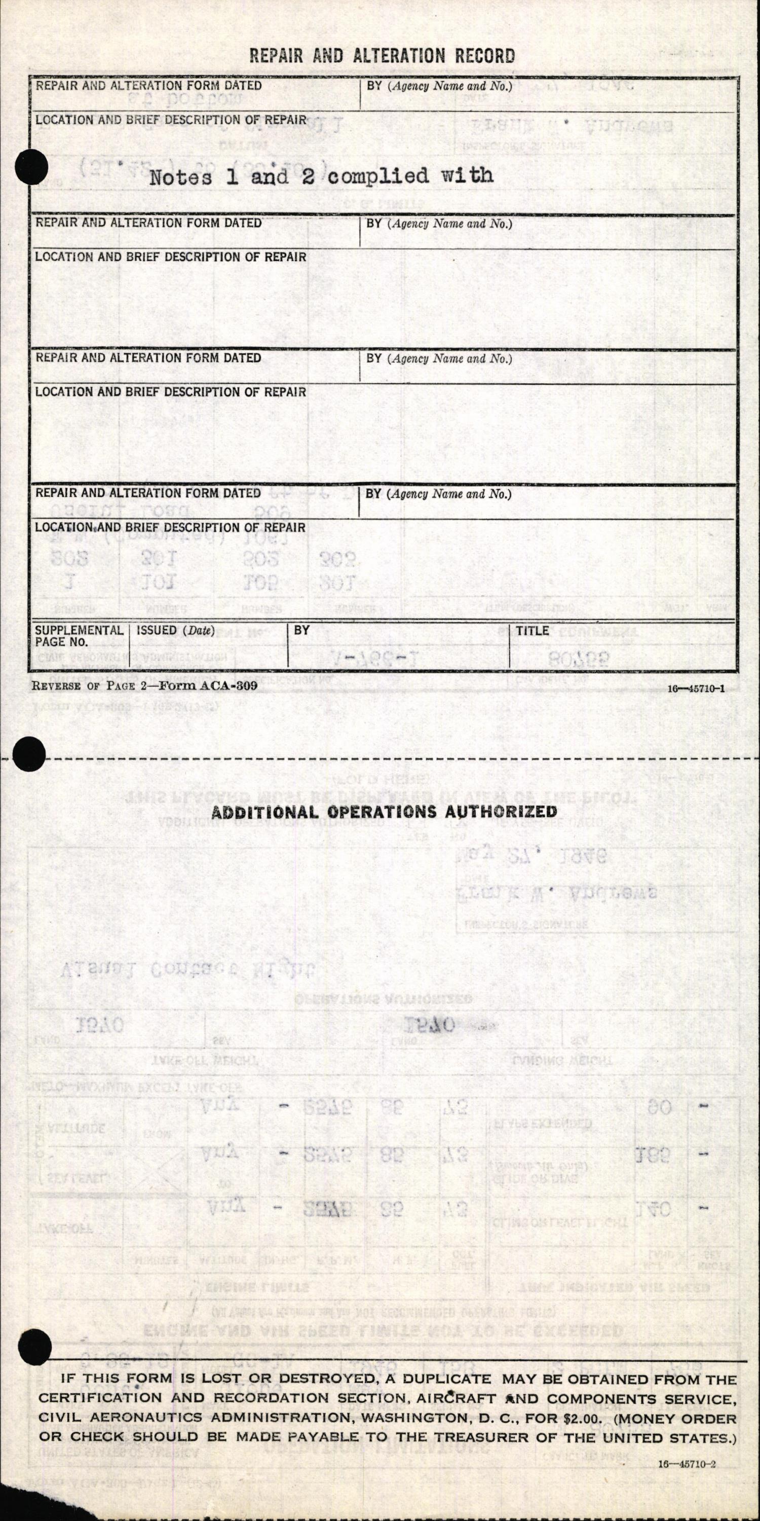 Sample page 6 from AirCorps Library document: Technical Information for Serial Number 158