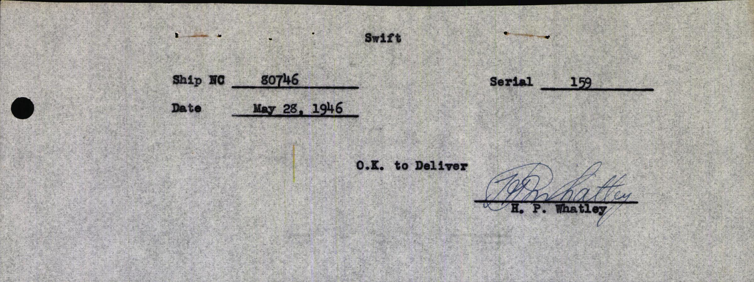 Sample page 3 from AirCorps Library document: Technical Information for Serial Number 159