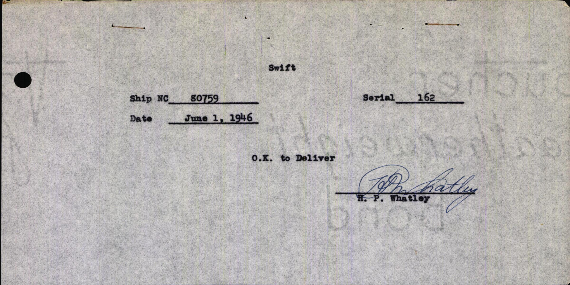 Sample page 3 from AirCorps Library document: Technical Information for Serial Number 162