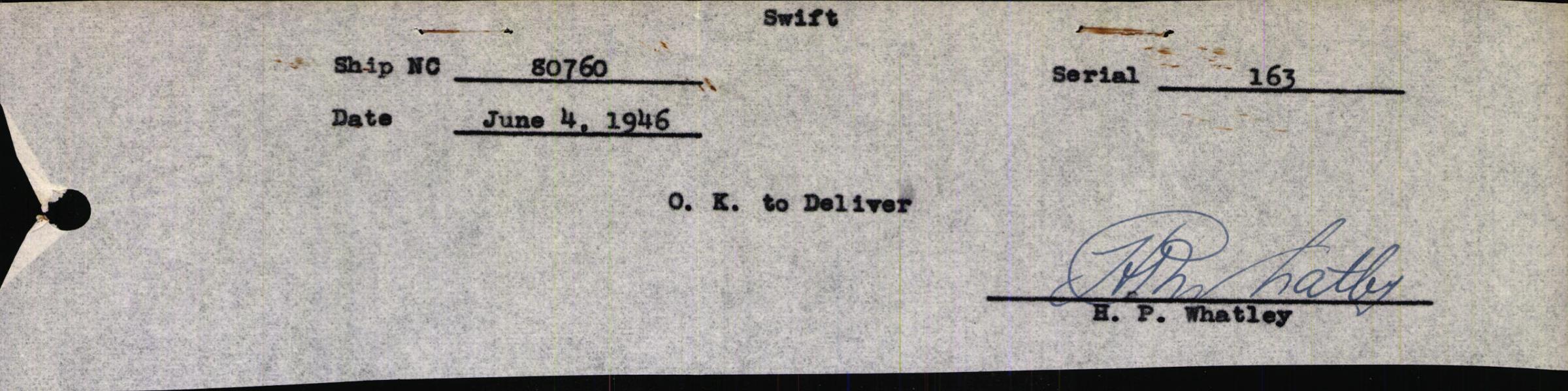 Sample page 3 from AirCorps Library document: Technical Information for Serial Number 163