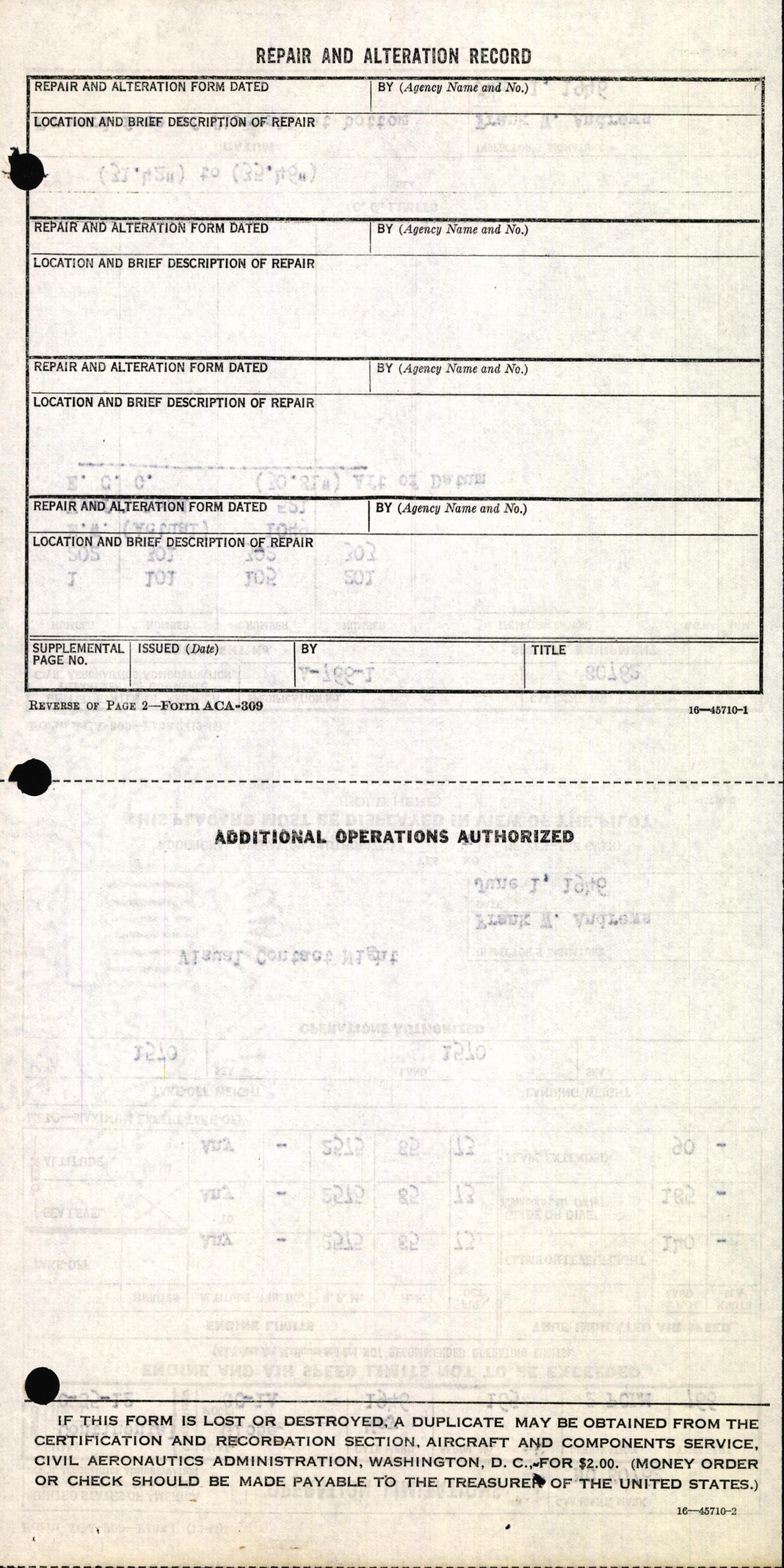 Sample page 6 from AirCorps Library document: Technical Information for Serial Number 165