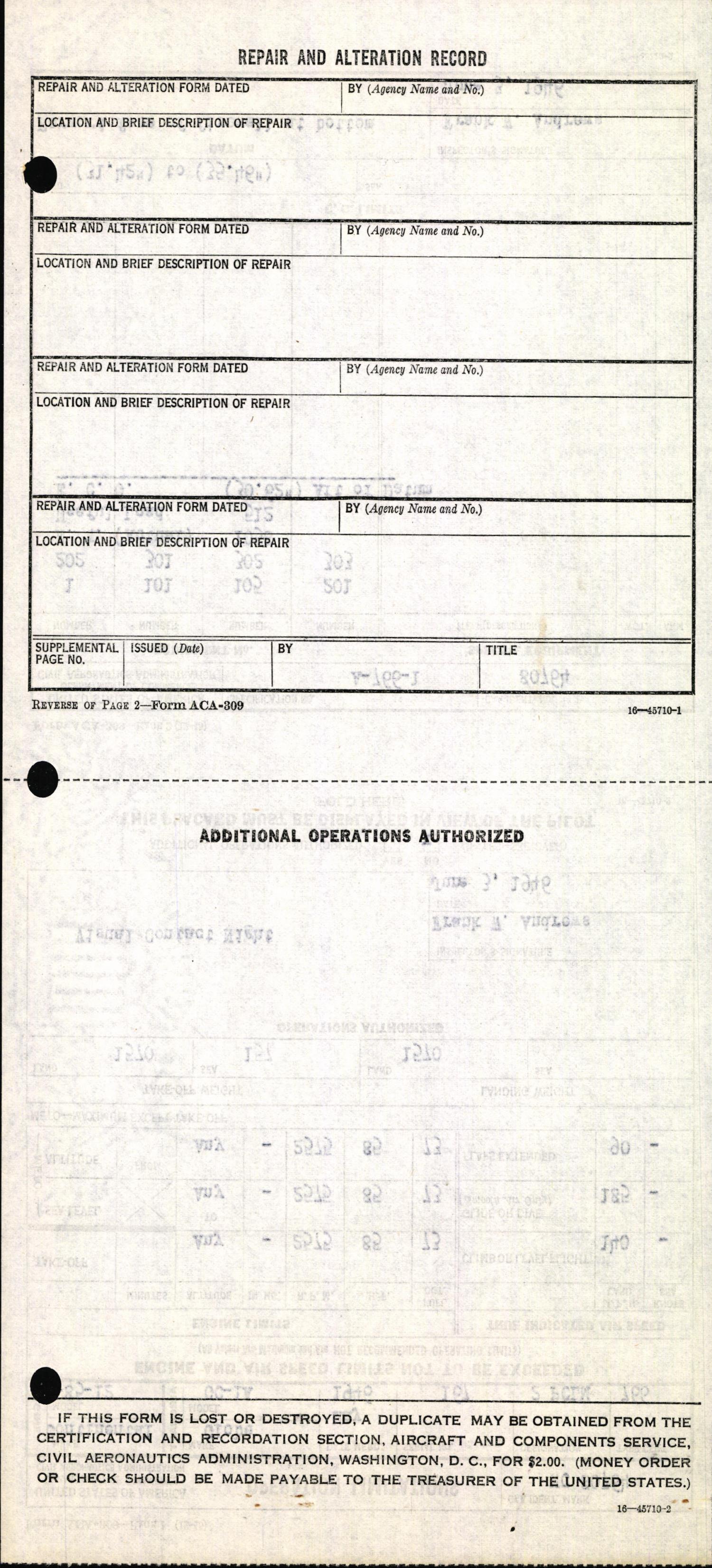 Sample page 6 from AirCorps Library document: Technical Information for Serial Number 167