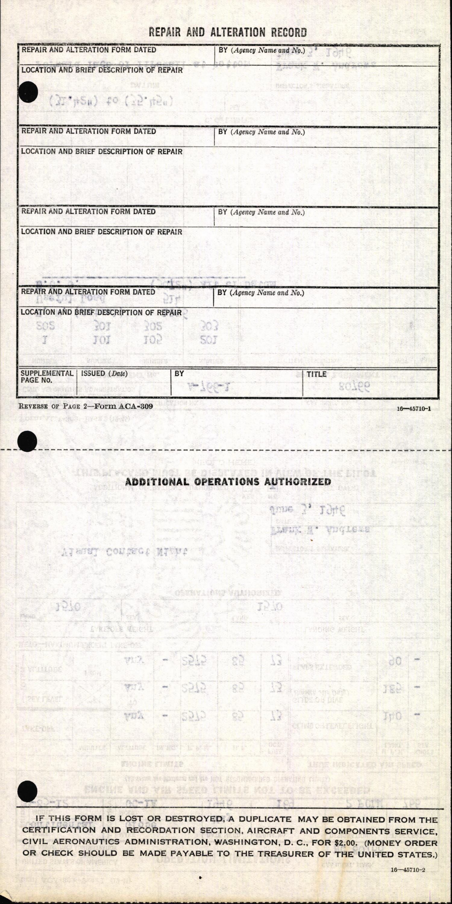 Sample page 6 from AirCorps Library document: Technical Information for Serial Number 169