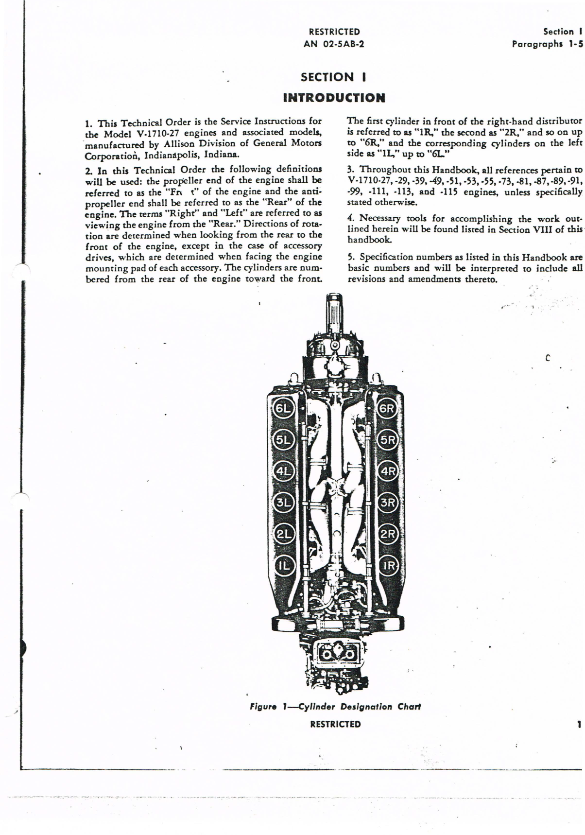 Sample page 5 from AirCorps Library document: Service Instructions for V-1710 Series