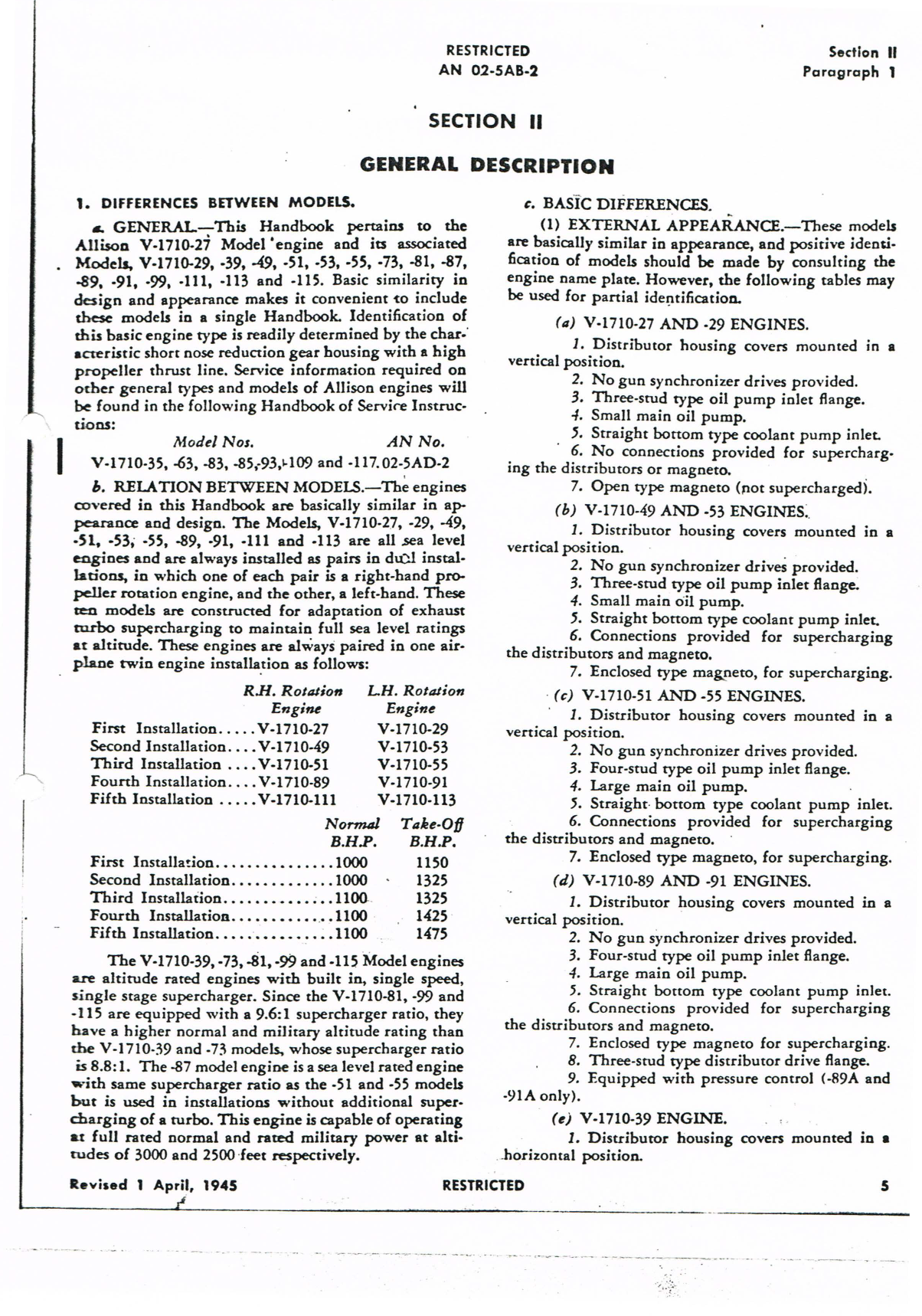 Sample page 9 from AirCorps Library document: Service Instructions for V-1710 Series