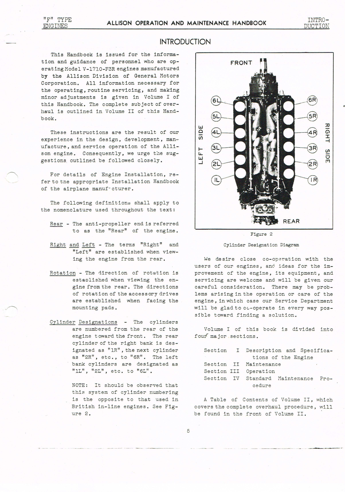 Sample page 8 from AirCorps Library document: Operation, Maintenance and Overhaul for Allison V-1710-F Engines
