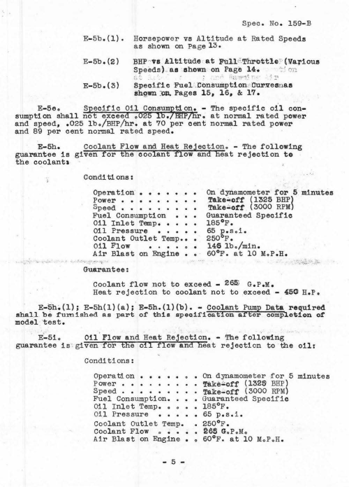 Sample page 5 from AirCorps Library document: Model Specification for Allison V-1710-73 Engine