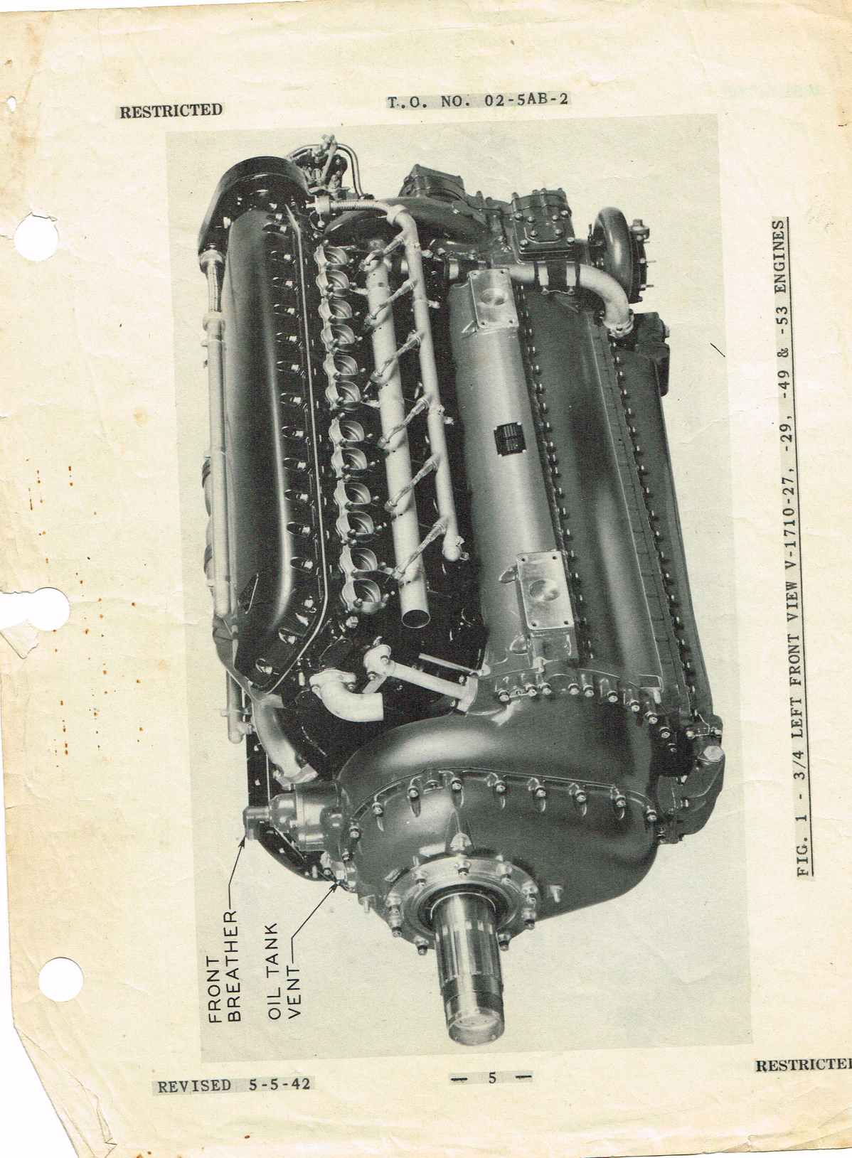Sample page 5 from AirCorps Library document: Service Instructions for the V-1710 Series Aircraft Engines